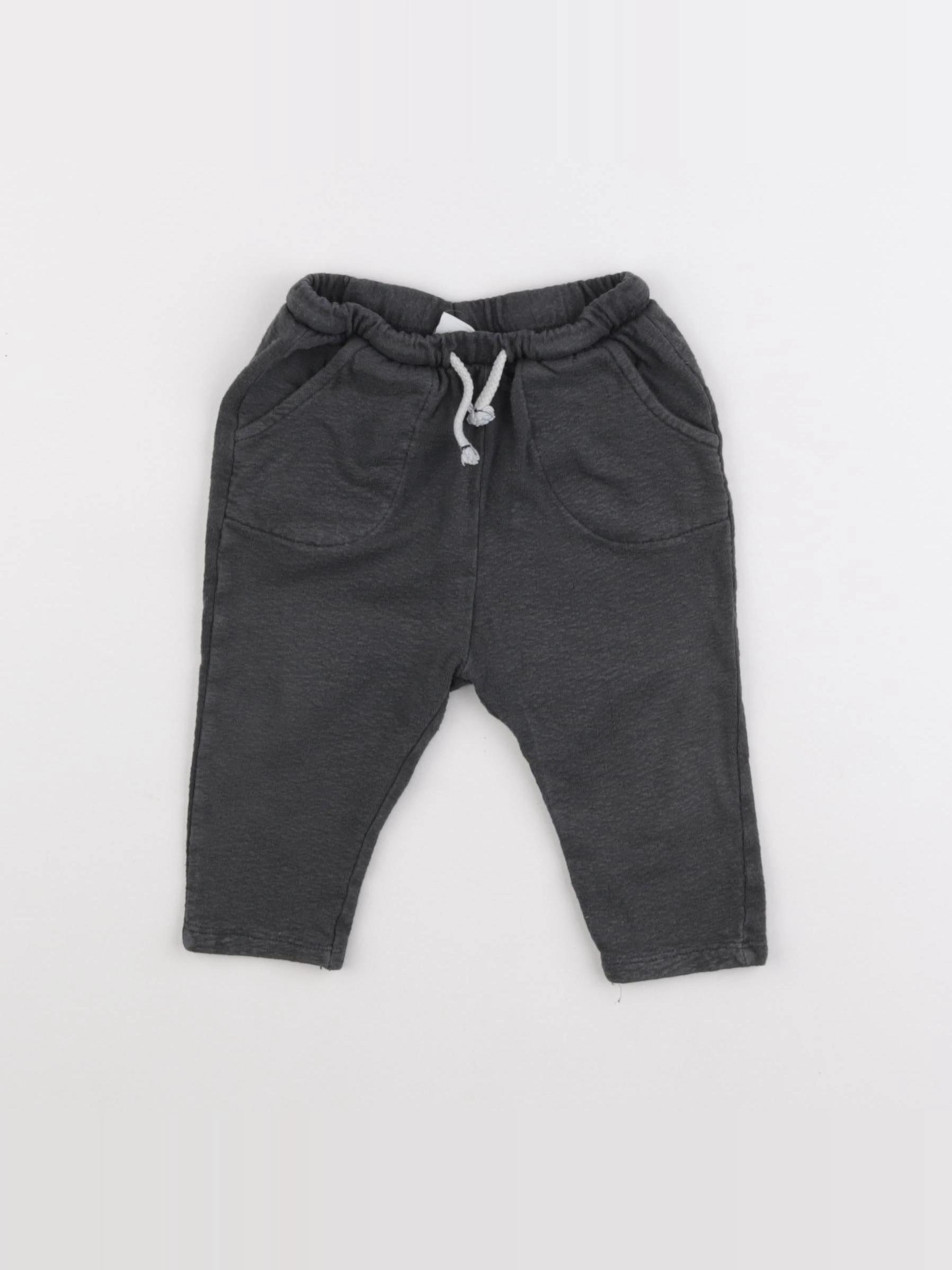 Zara - pantalon gris - 3/6 mois