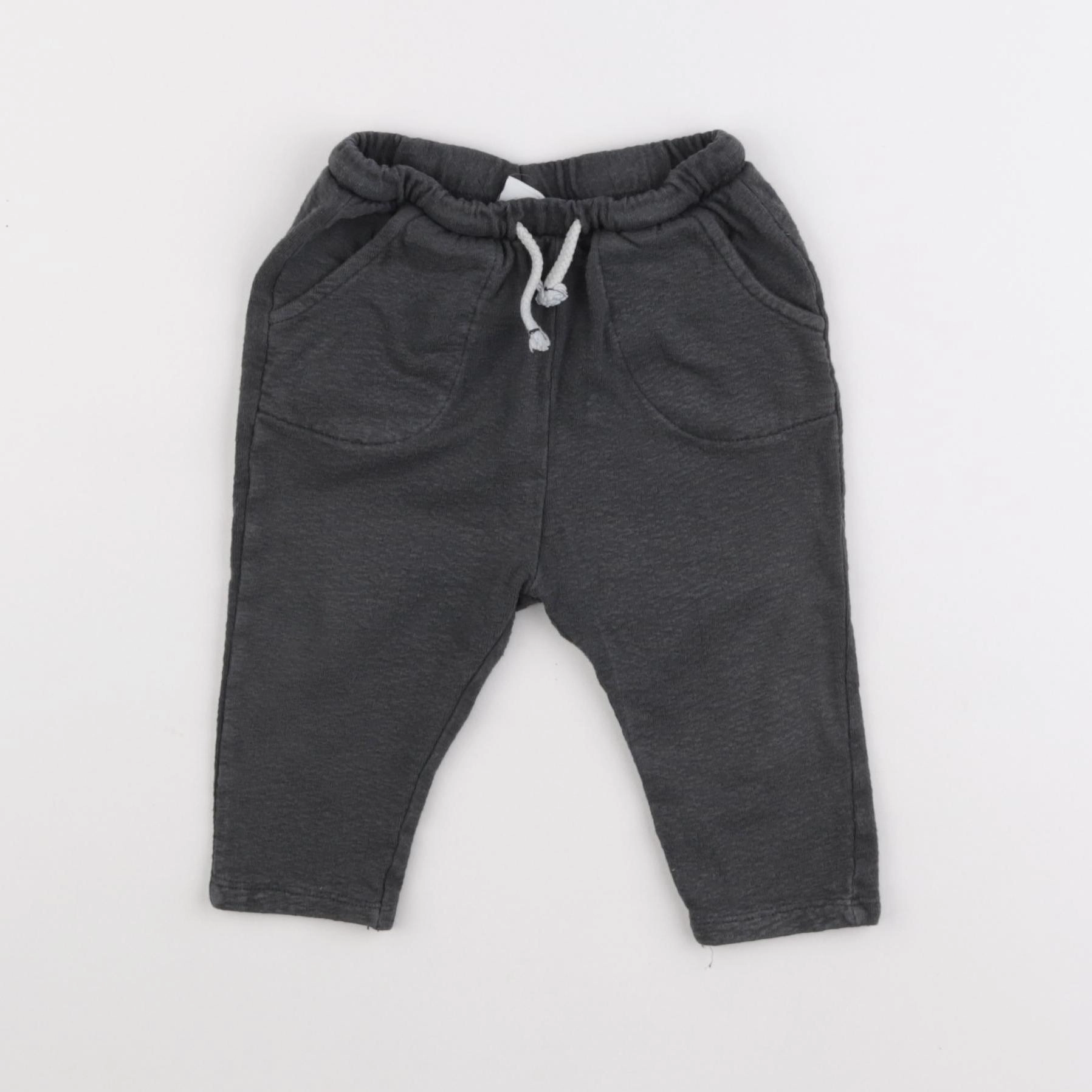 Zara - pantalon gris - 3/6 mois