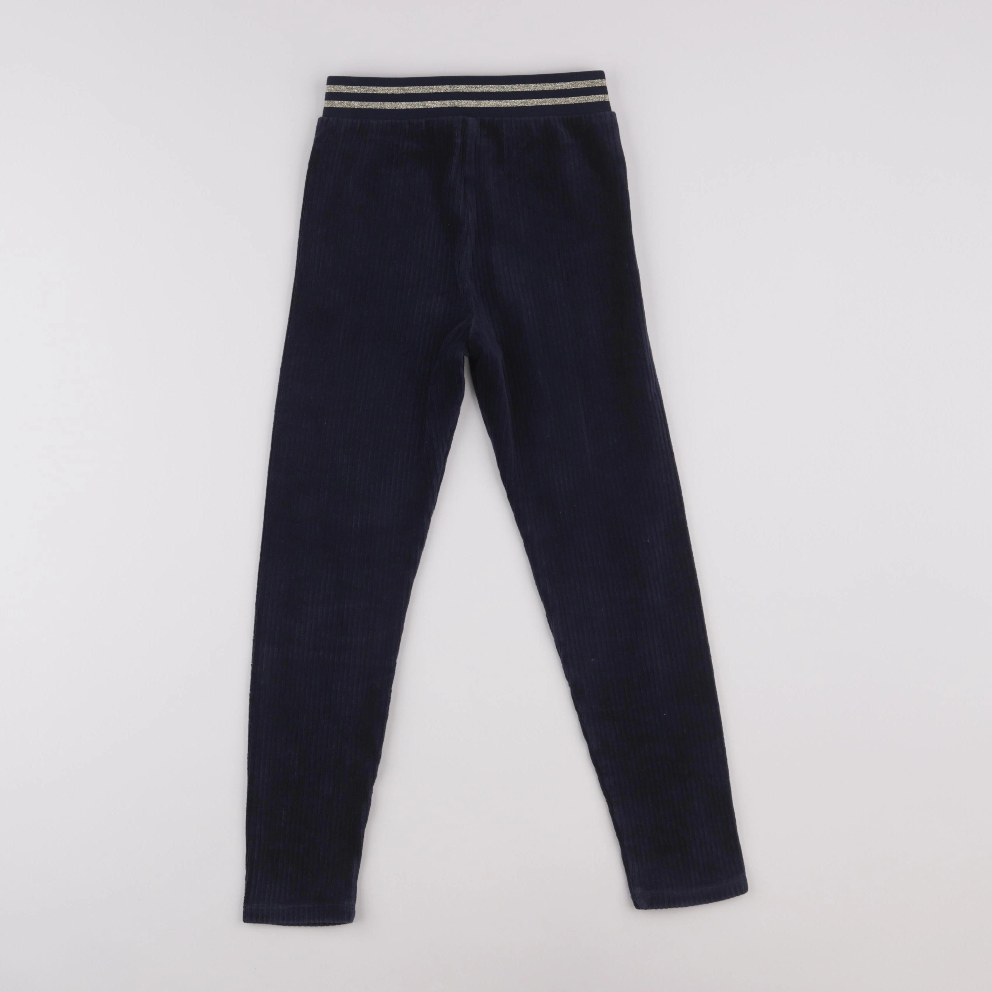 Vertbaudet - legging bleu, or - 8 ans