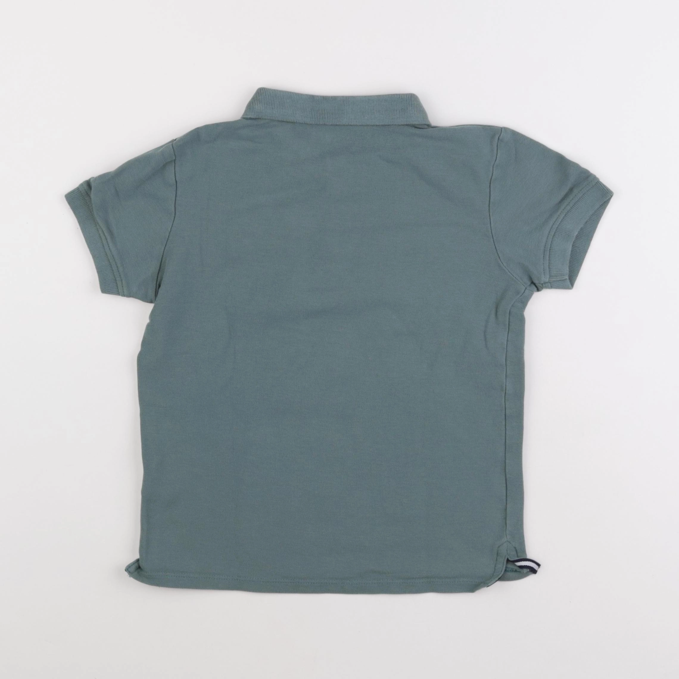 Vertbaudet - polo vert - 8 ans