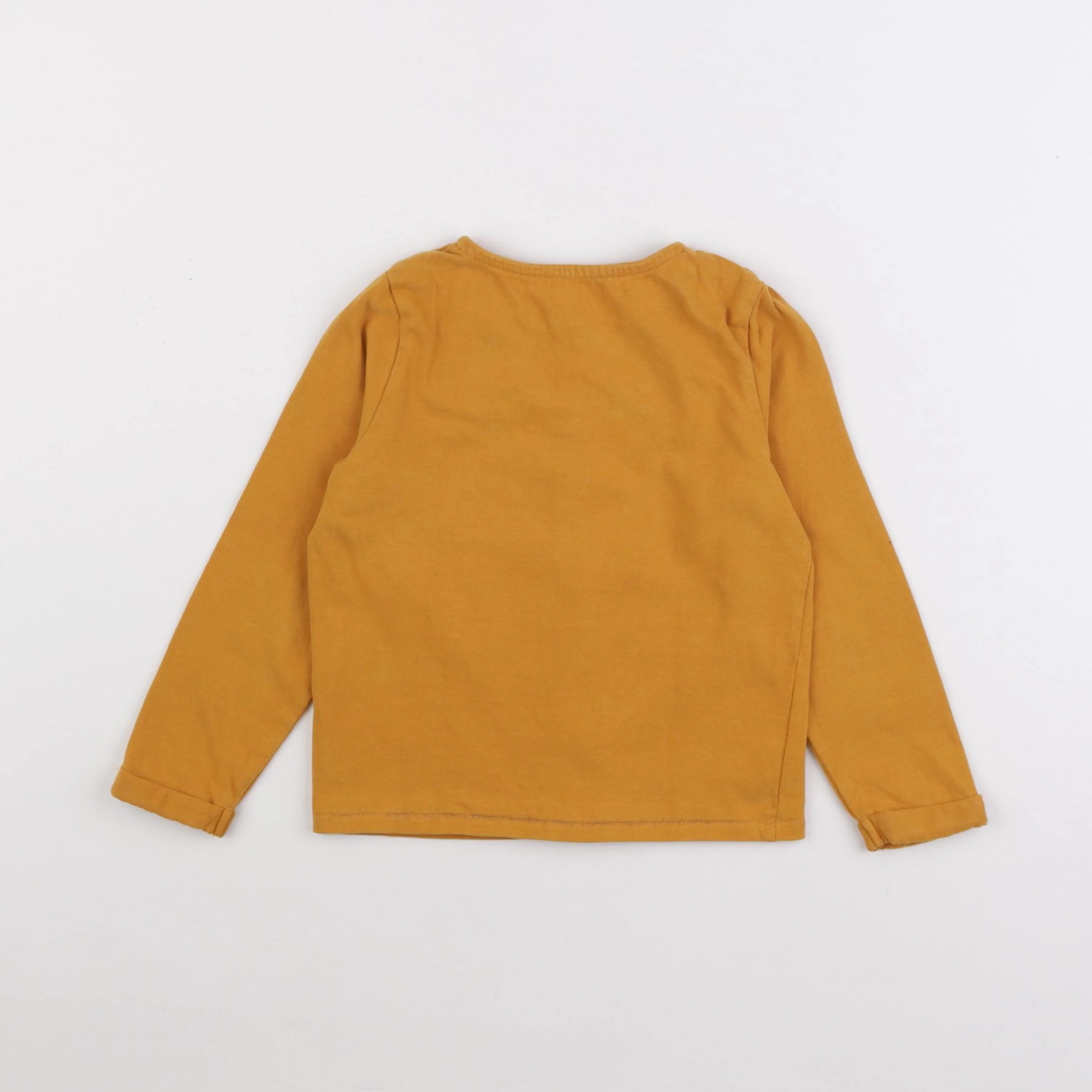 Vertbaudet - sweat jaune - 5 ans