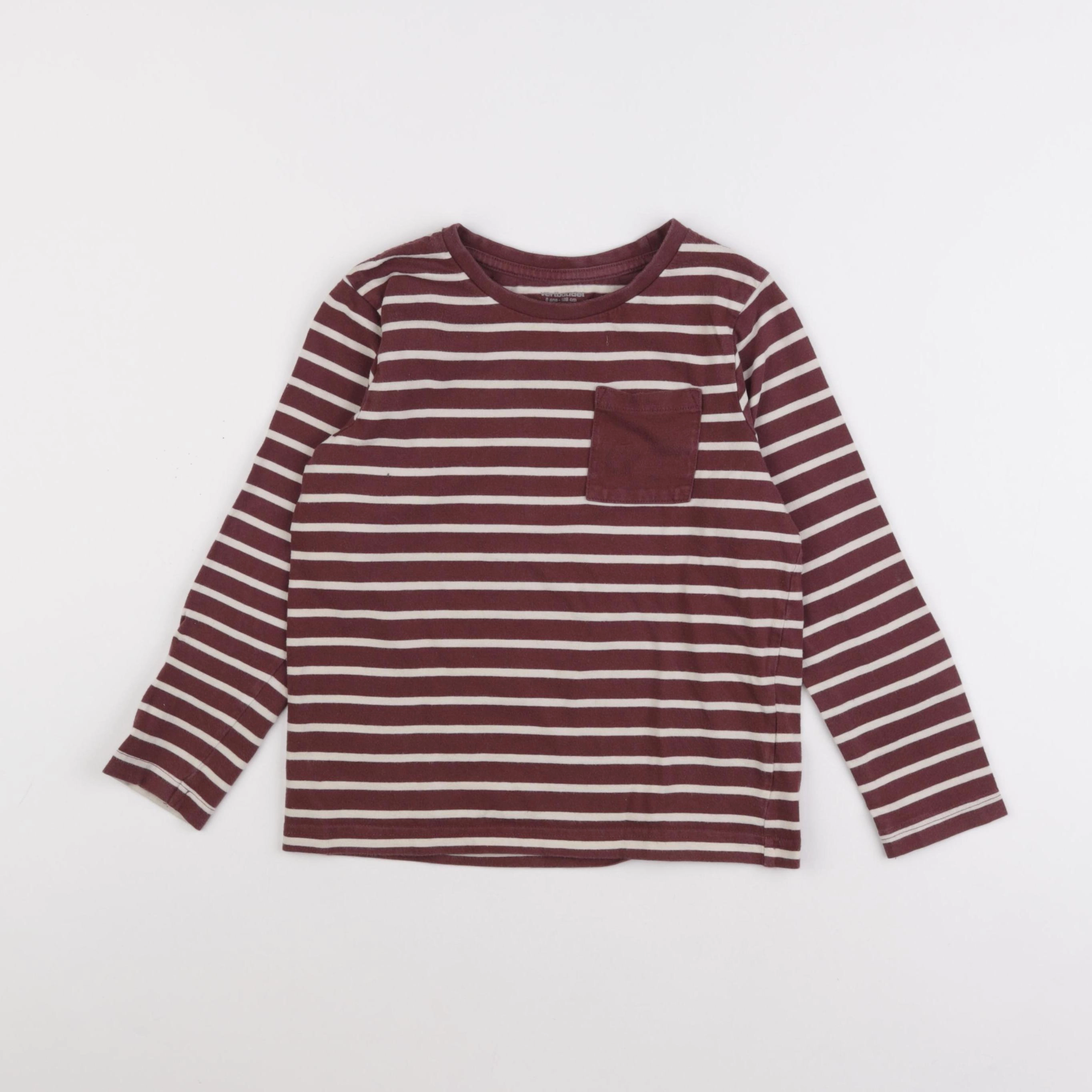 Vertbaudet - tee-shirt rouge - 8 ans