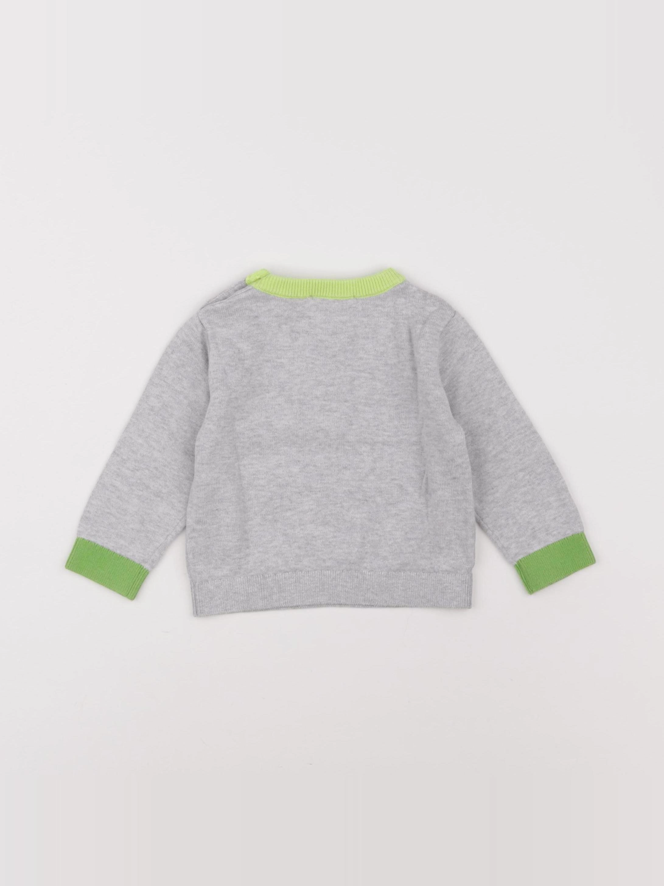 Jacadi - pull gris - 12 mois