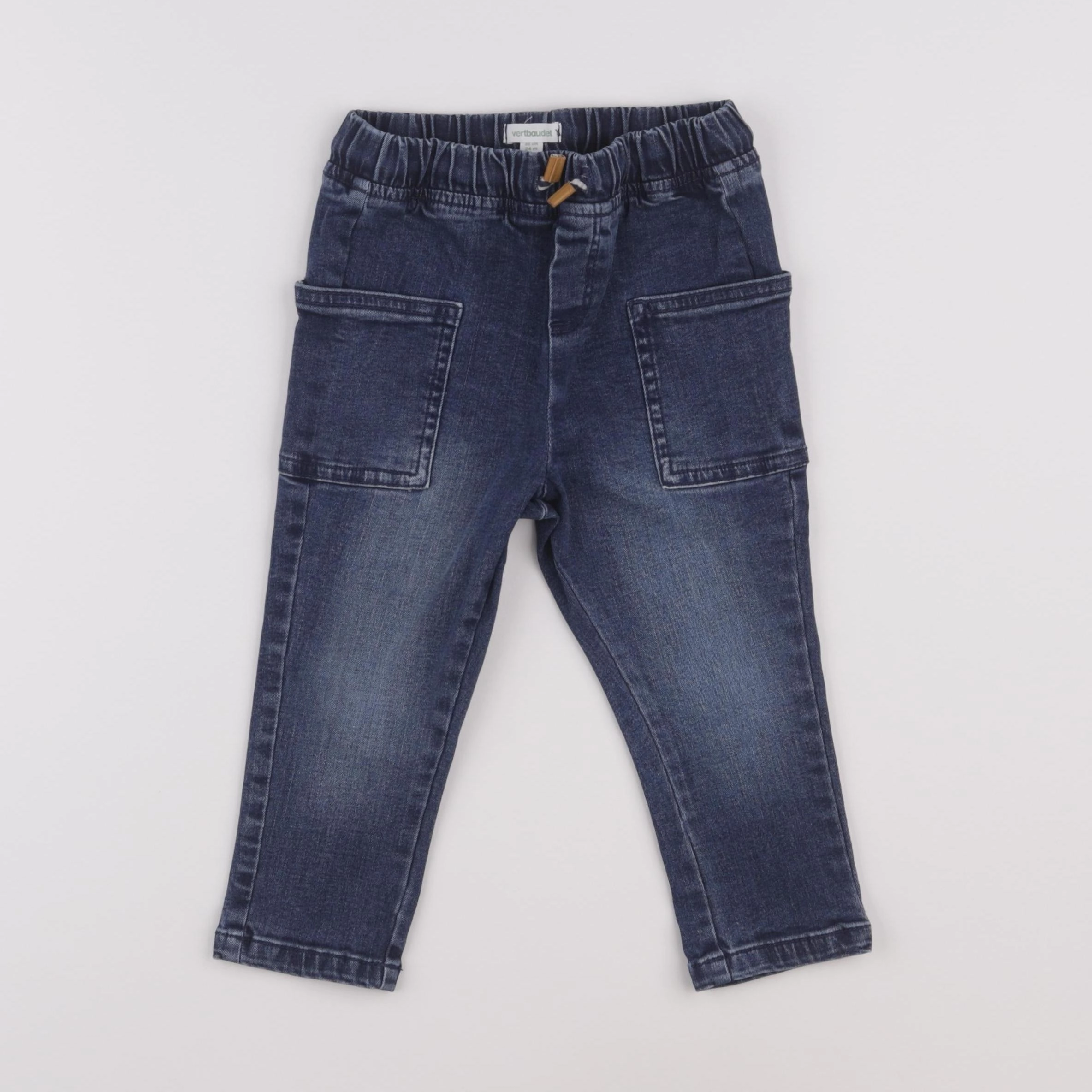 Vertbaudet - jegging bleu - 24 mois