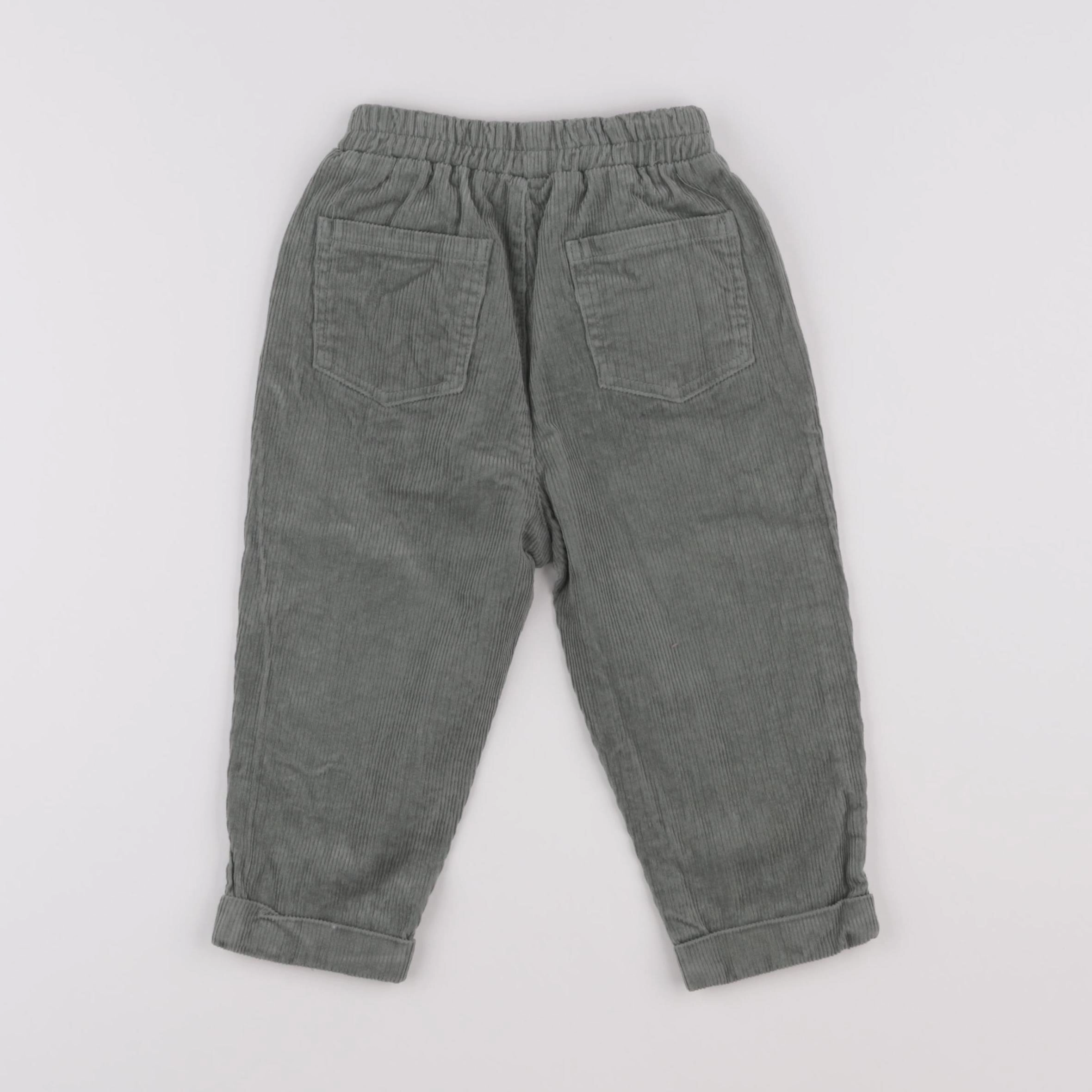 Vertbaudet - pantalon vert - 24 mois