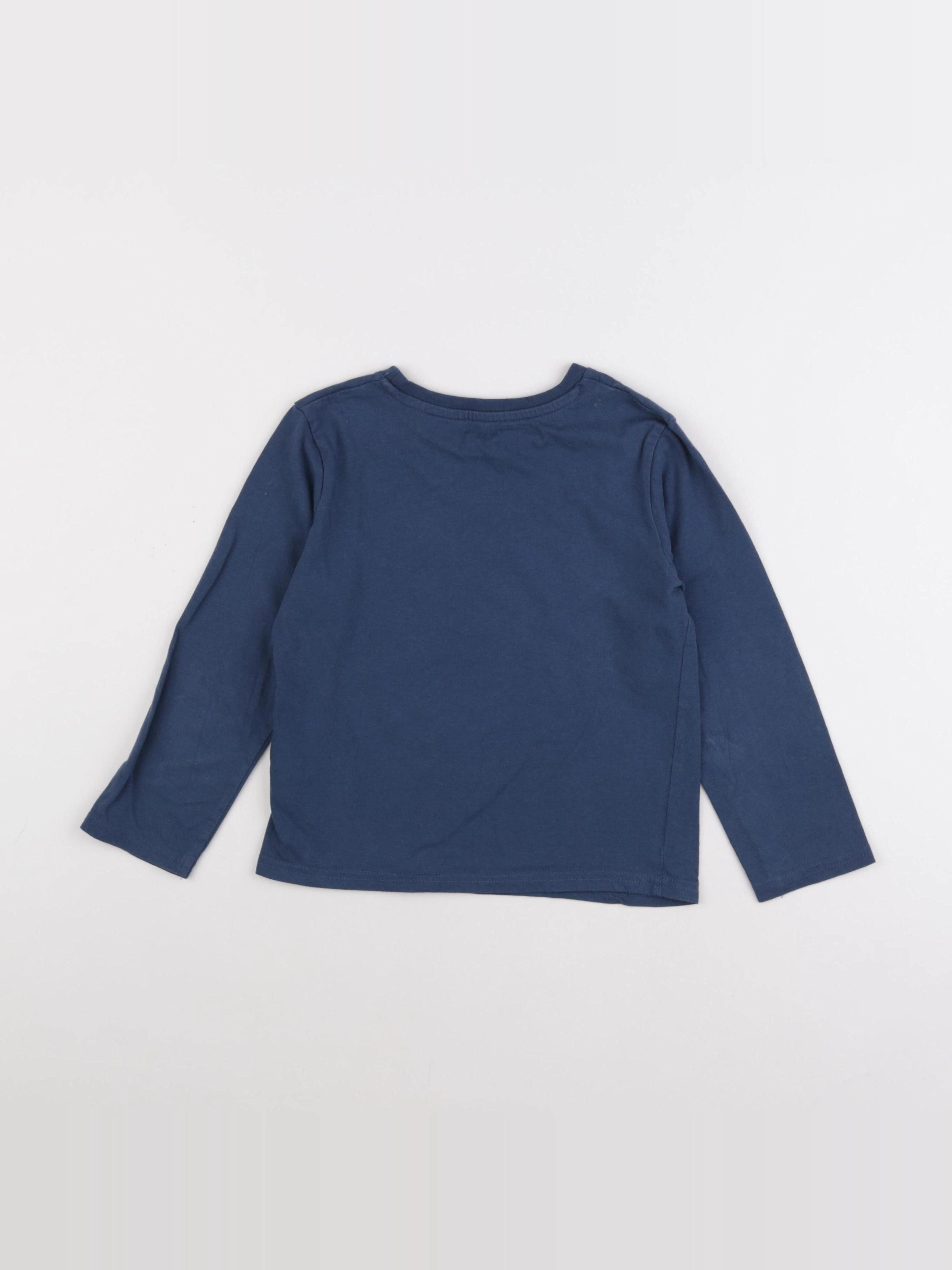 Vertbaudet - tee-shirt bleu - 6 ans