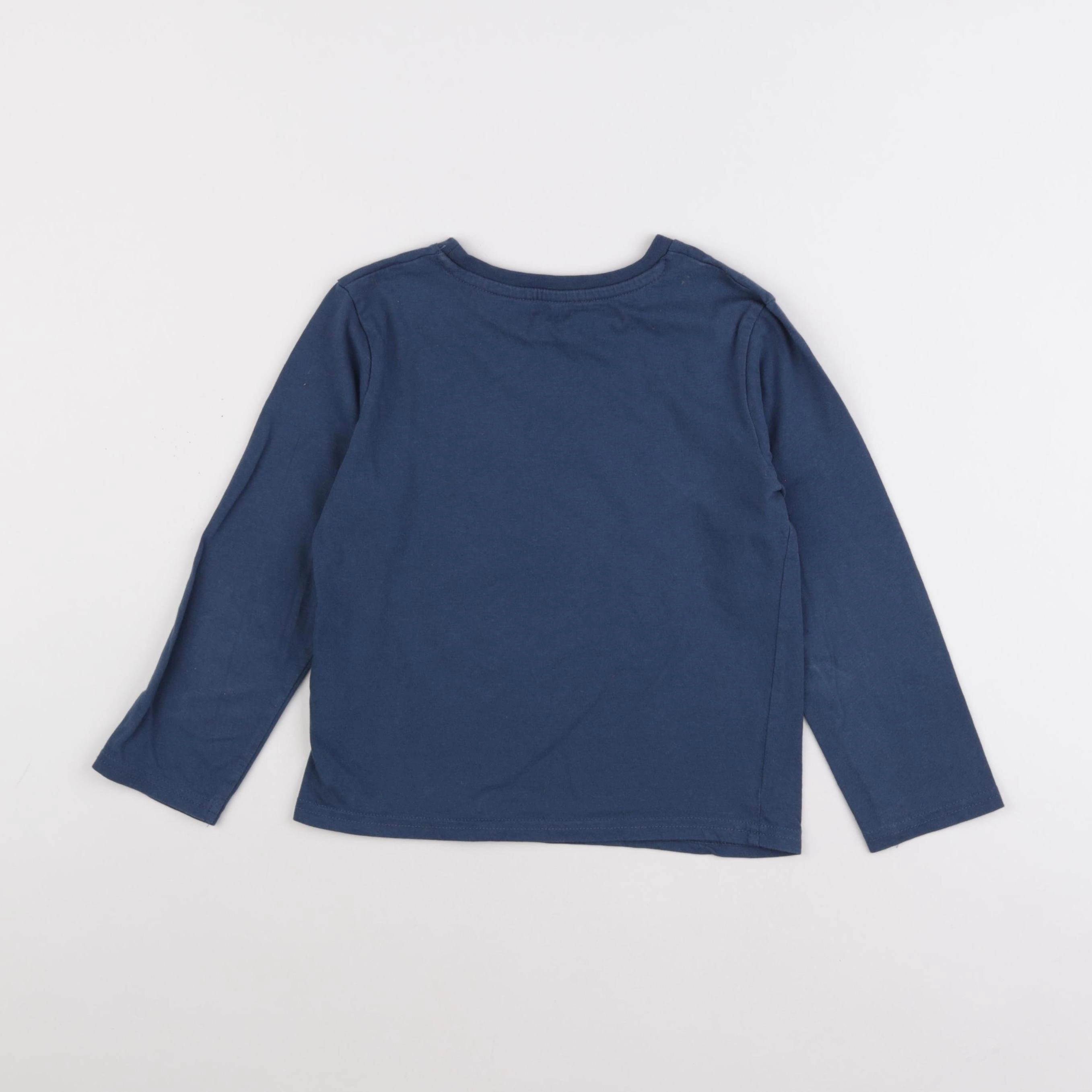 Vertbaudet - tee-shirt bleu - 6 ans