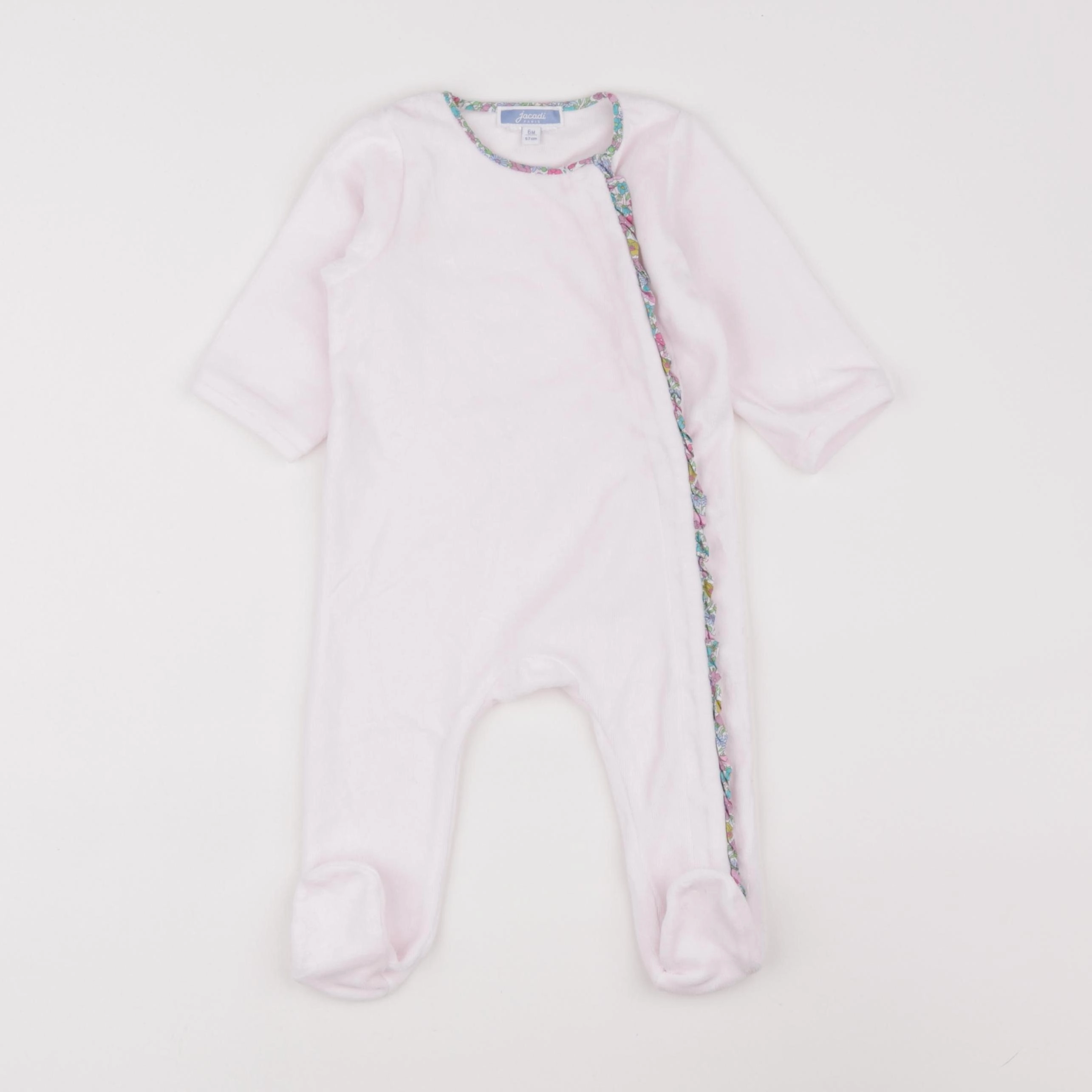 Jacadi - pyjama velours rose - 6 mois