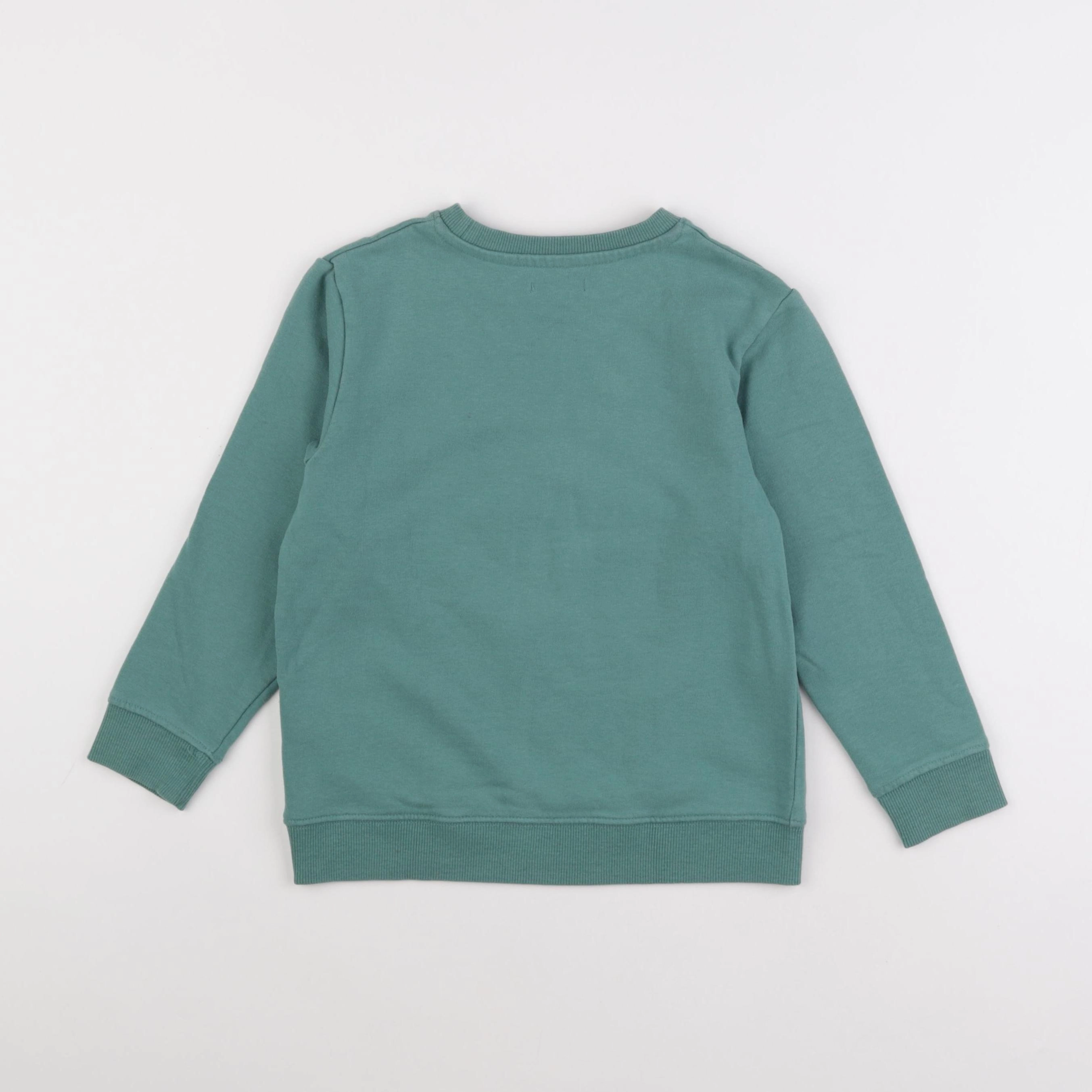 Vertbaudet - sweat vert - 8 ans