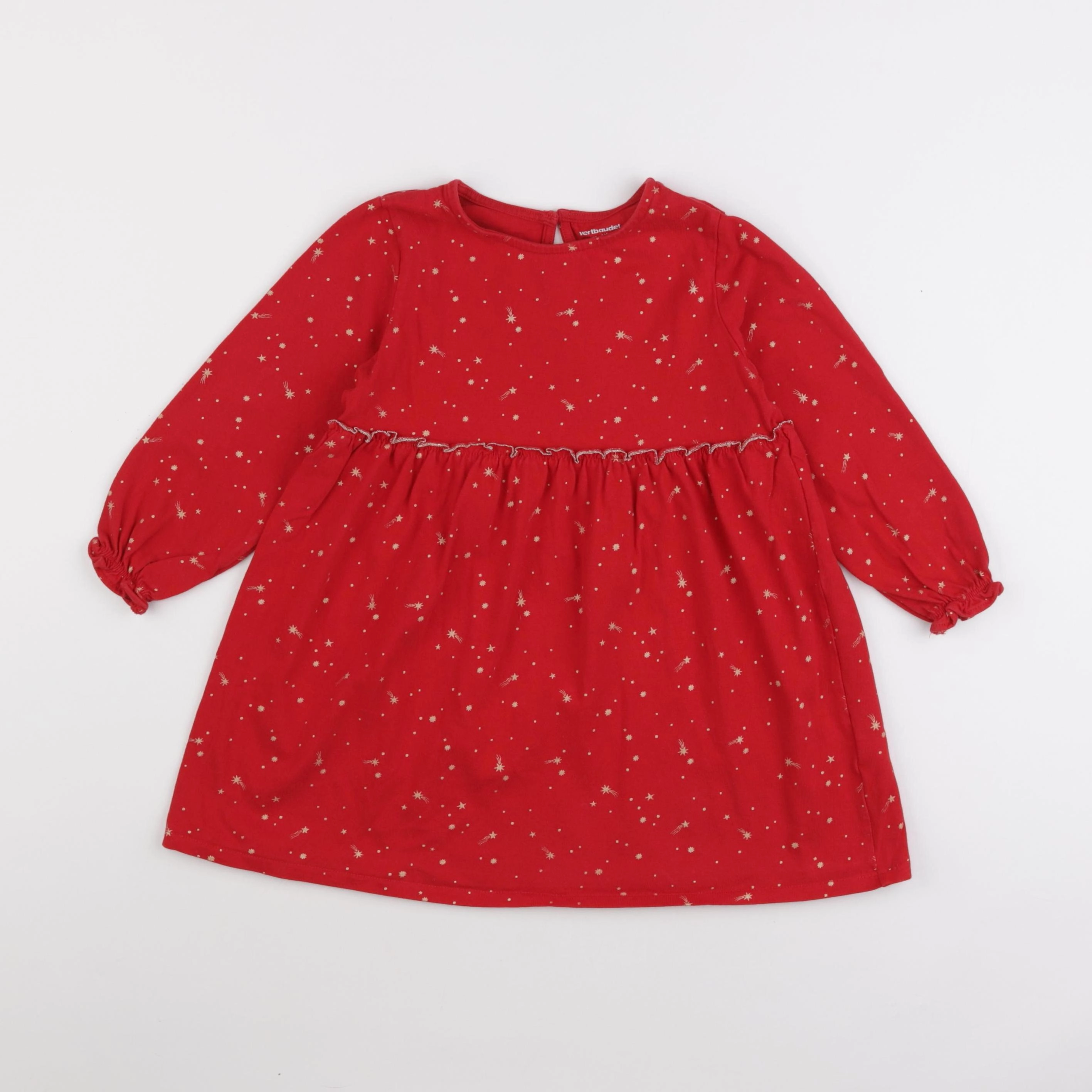 Vertbaudet - robe rouge - 5 ans