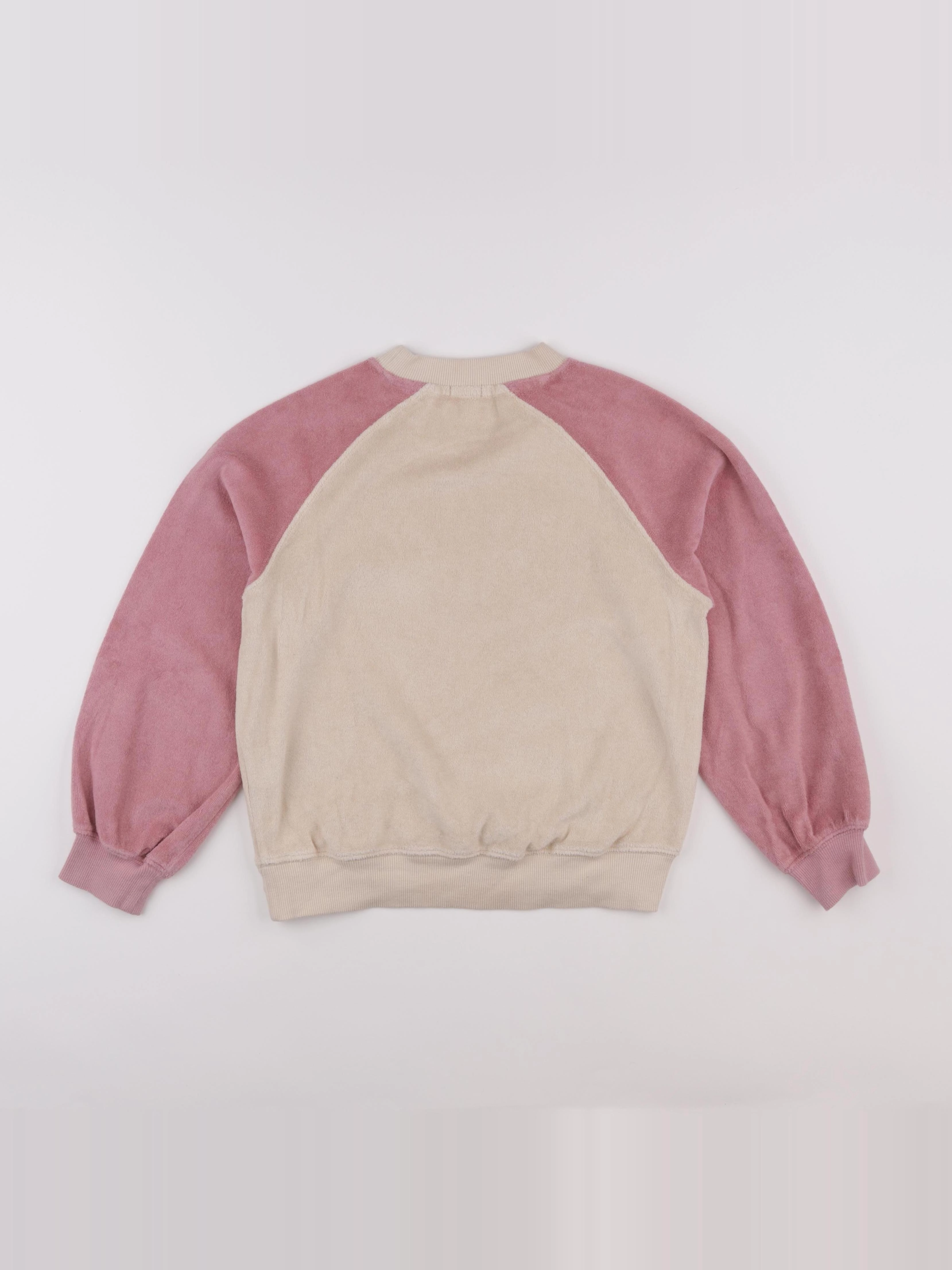 Vertbaudet - sweat beige - 10 ans
