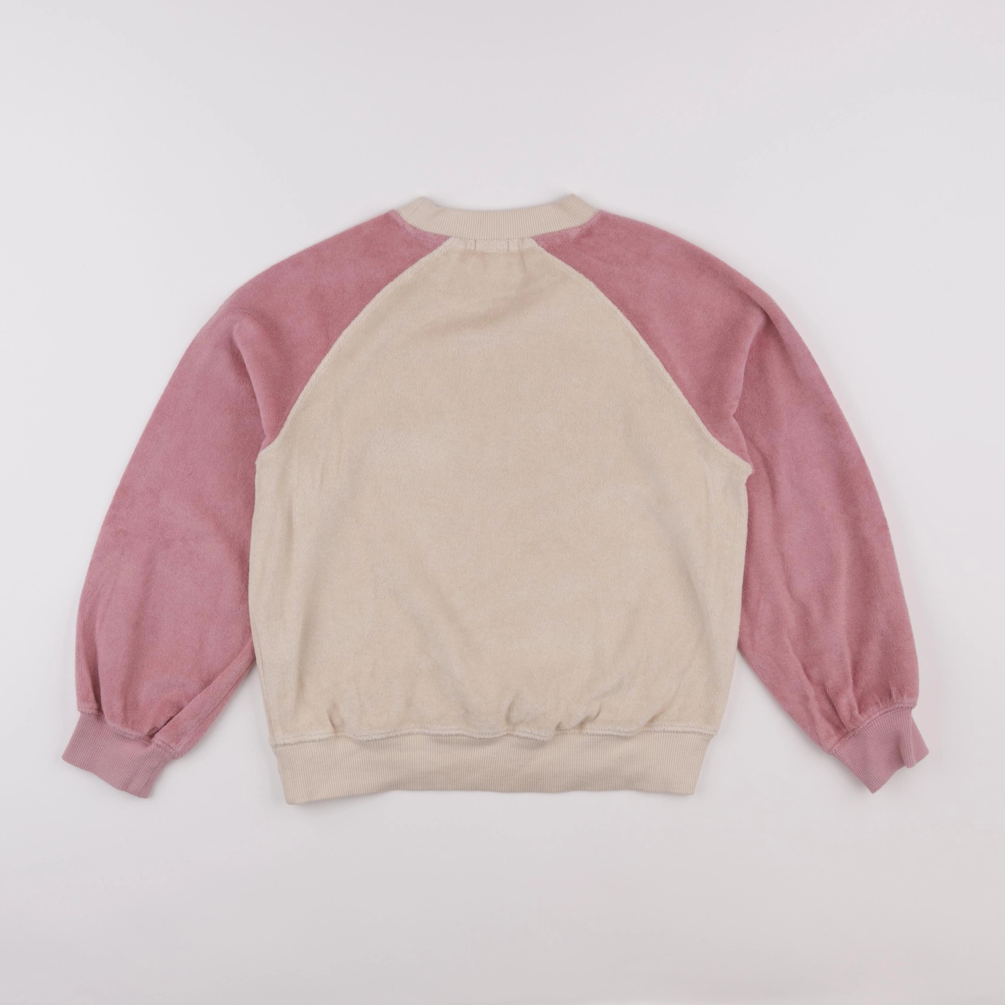 Vertbaudet - sweat beige - 10 ans