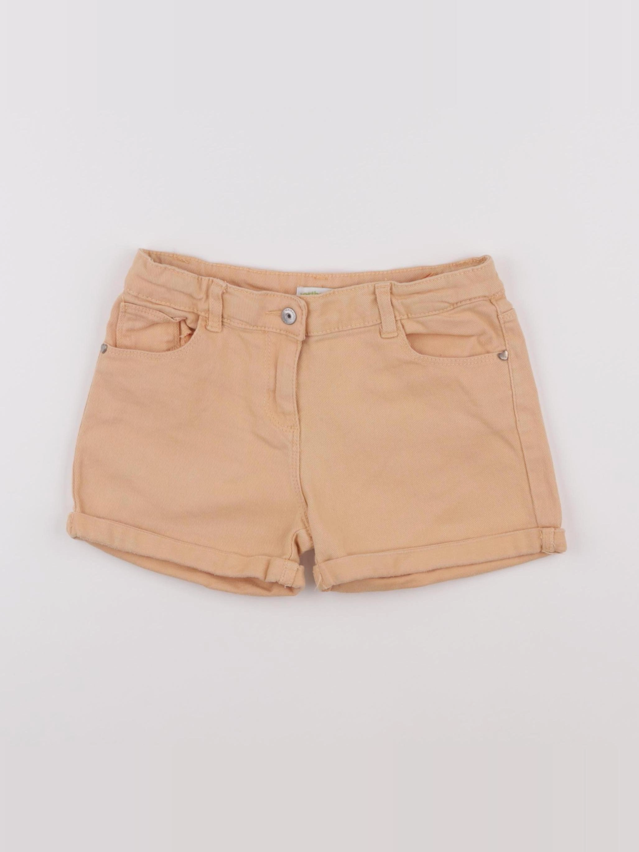 Vertbaudet - short orange - 9 ans