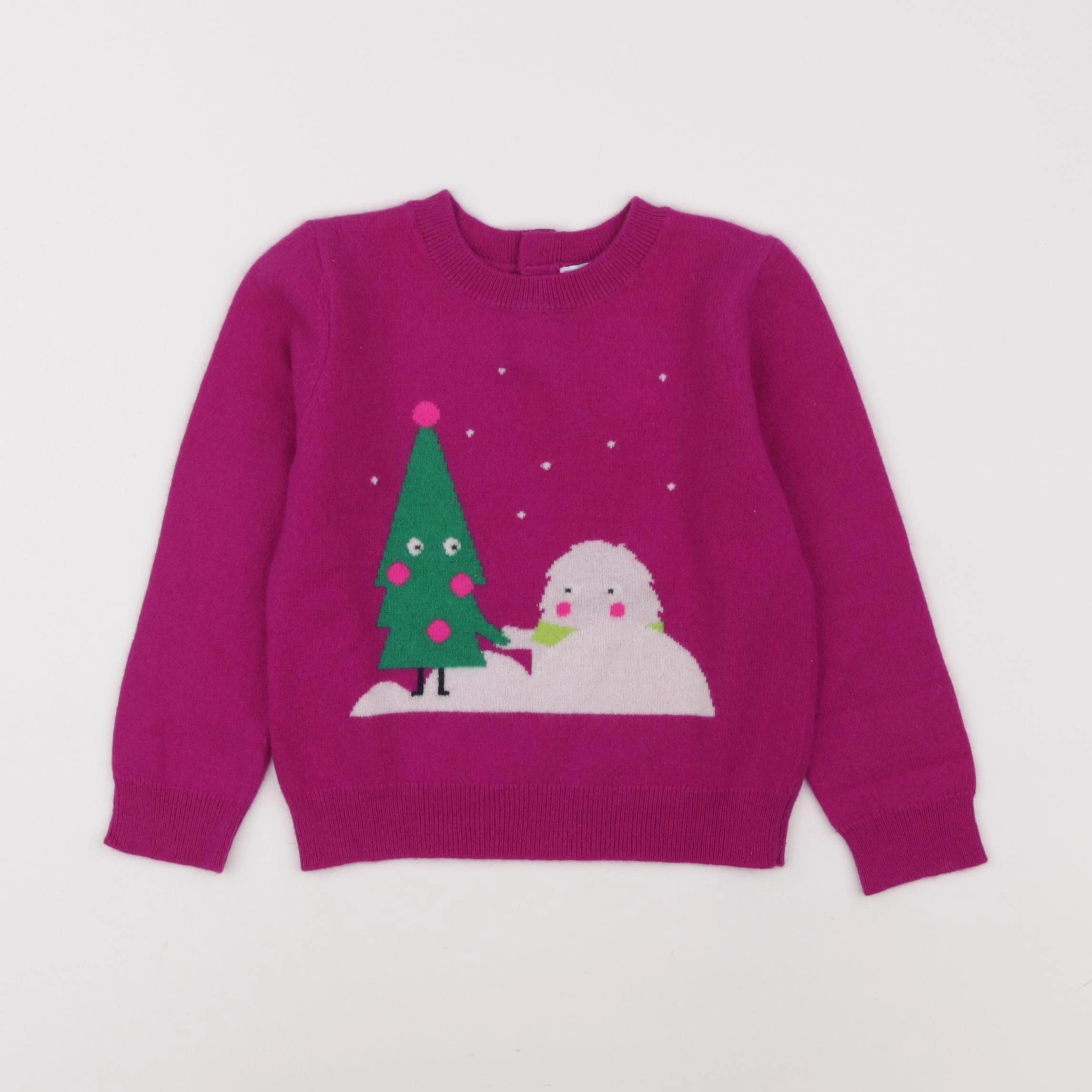Jacadi - pull violet - 4 ans