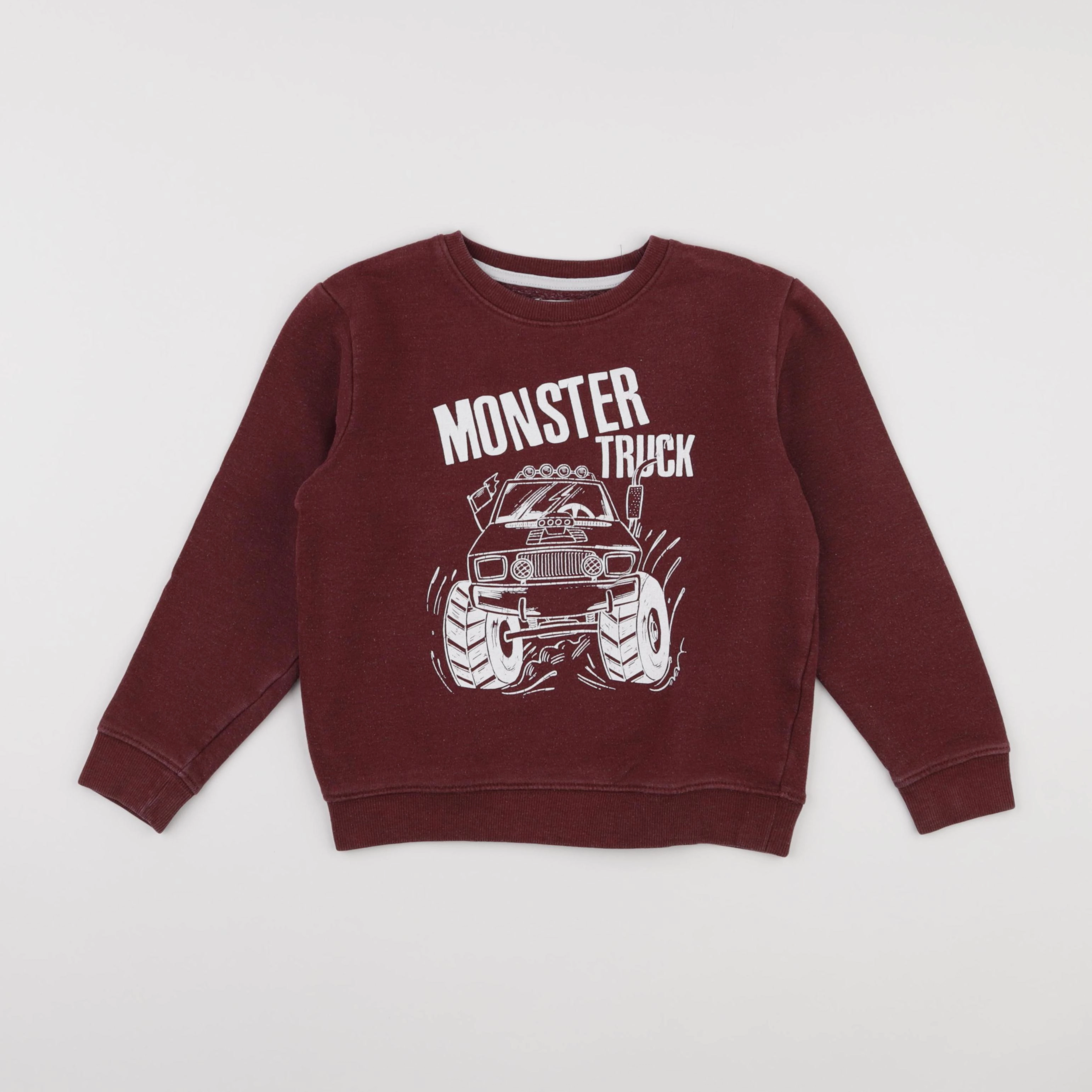 Vertbaudet - sweat rouge - 8 ans