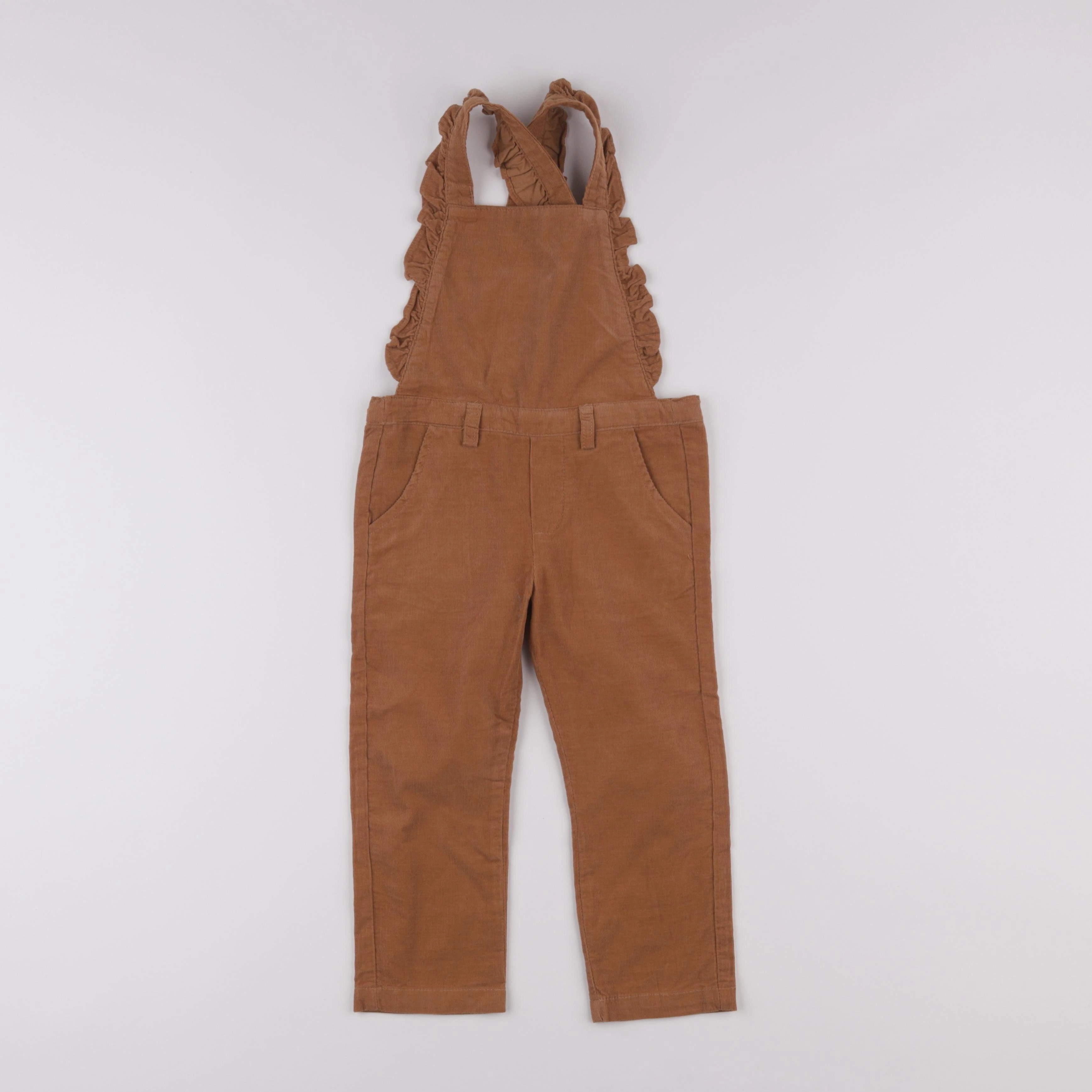 Vertbaudet - salopette marron - 3 ans