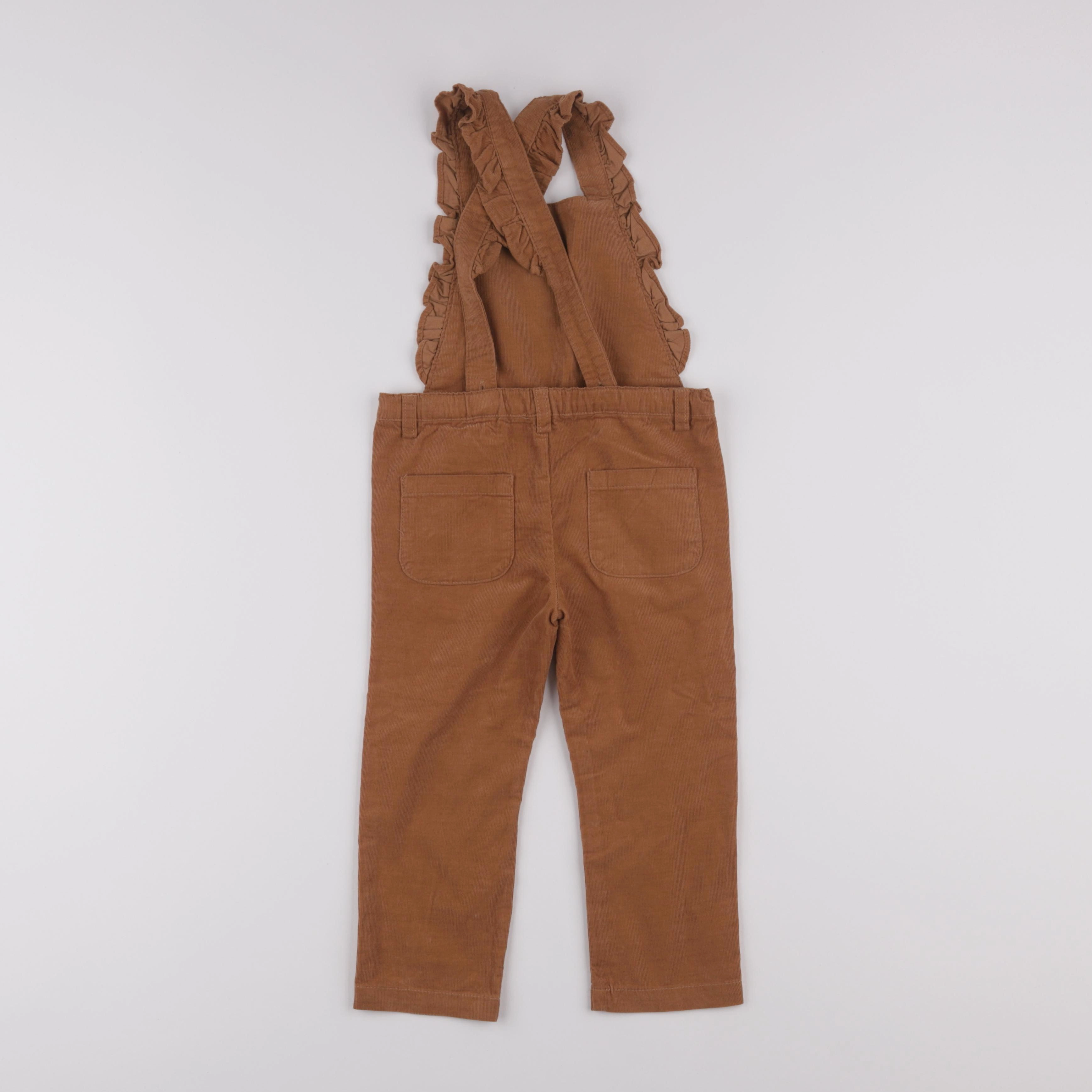 Vertbaudet - salopette marron - 3 ans