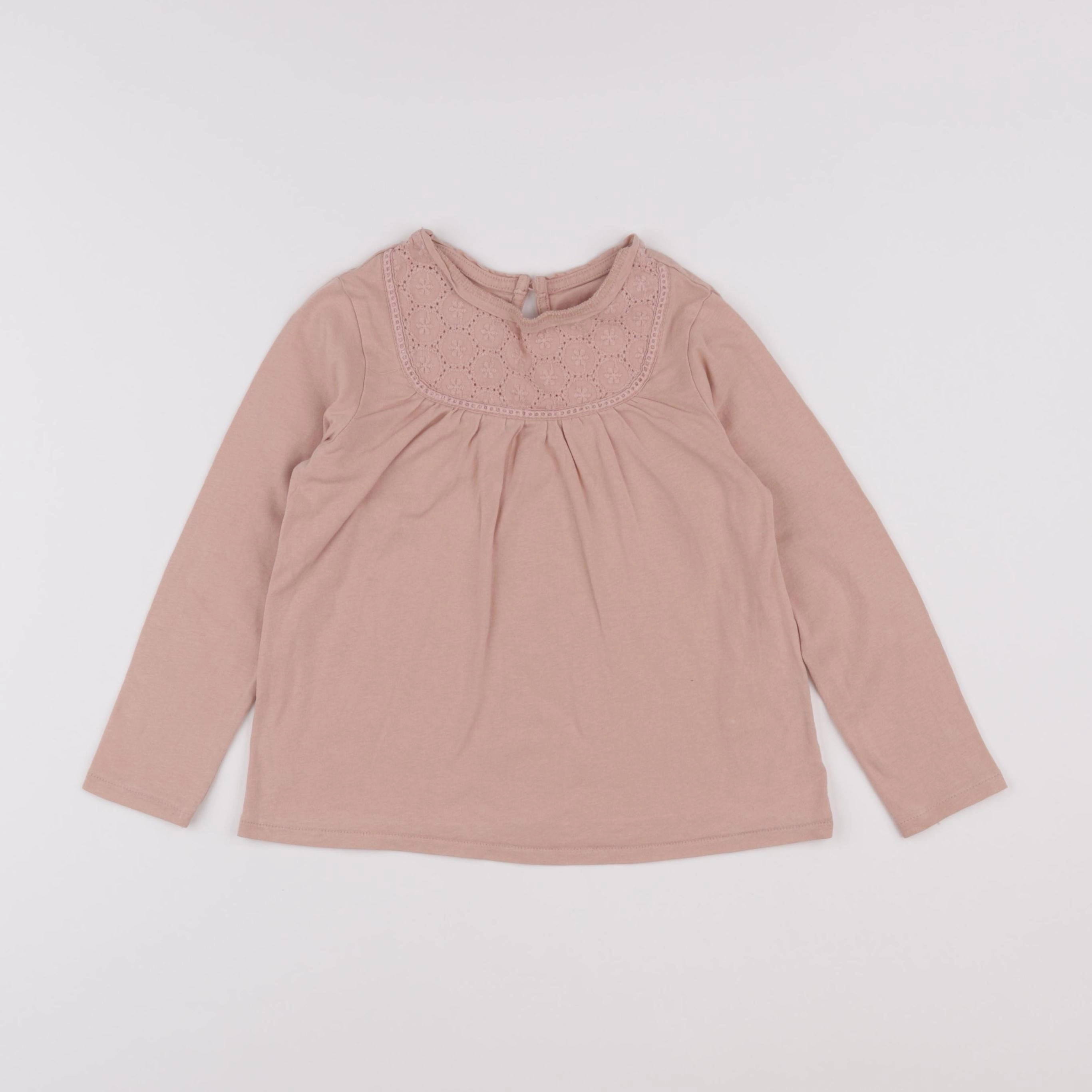 Vertbaudet - tee-shirt beige - 5 ans