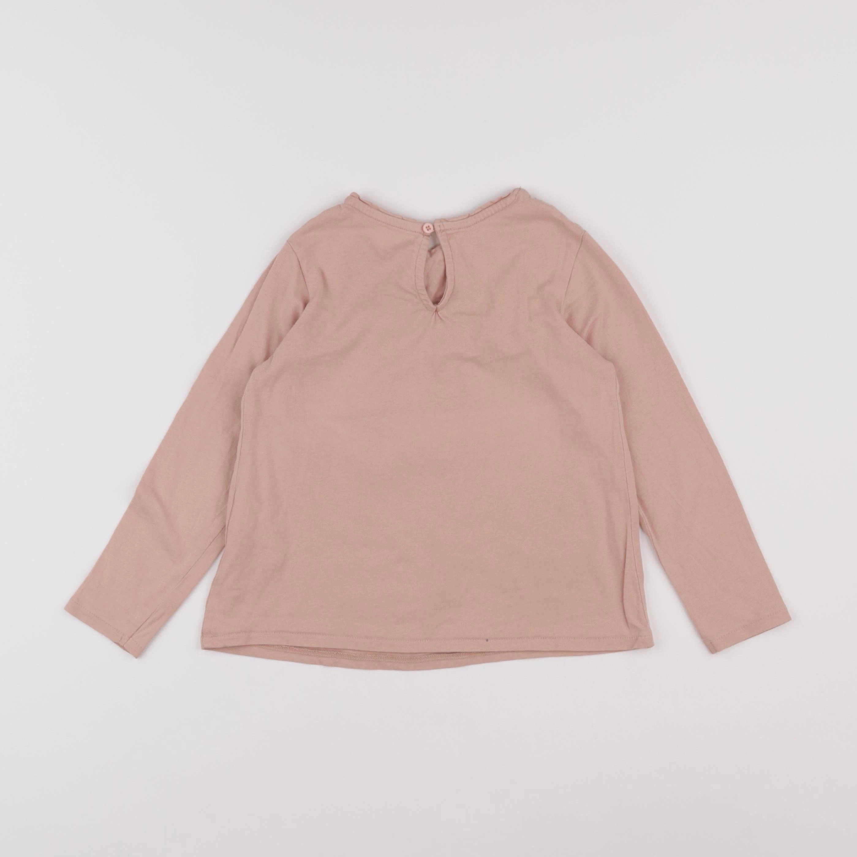 Vertbaudet - tee-shirt beige - 5 ans
