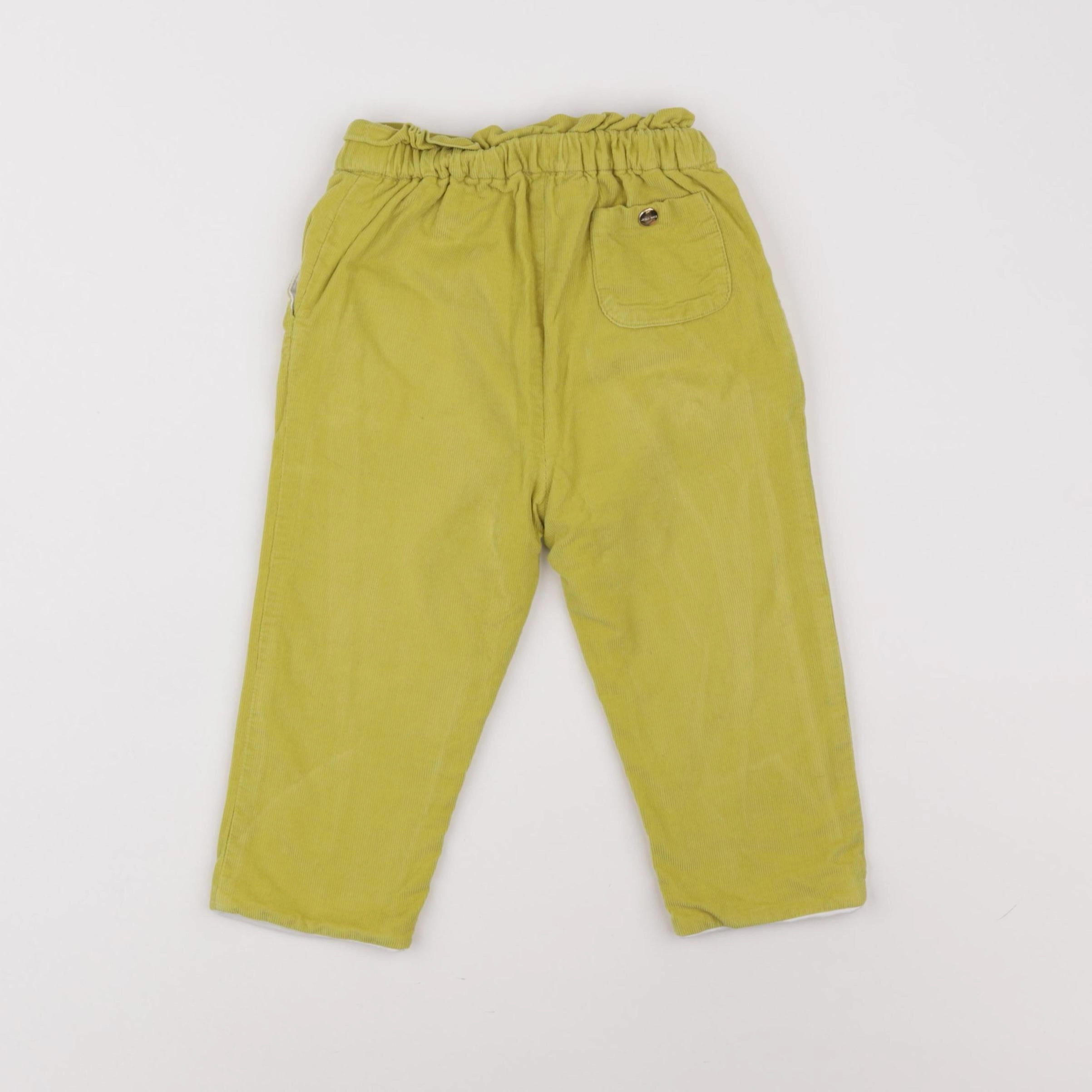 Jacadi - pantalon doublé vert - 24 mois