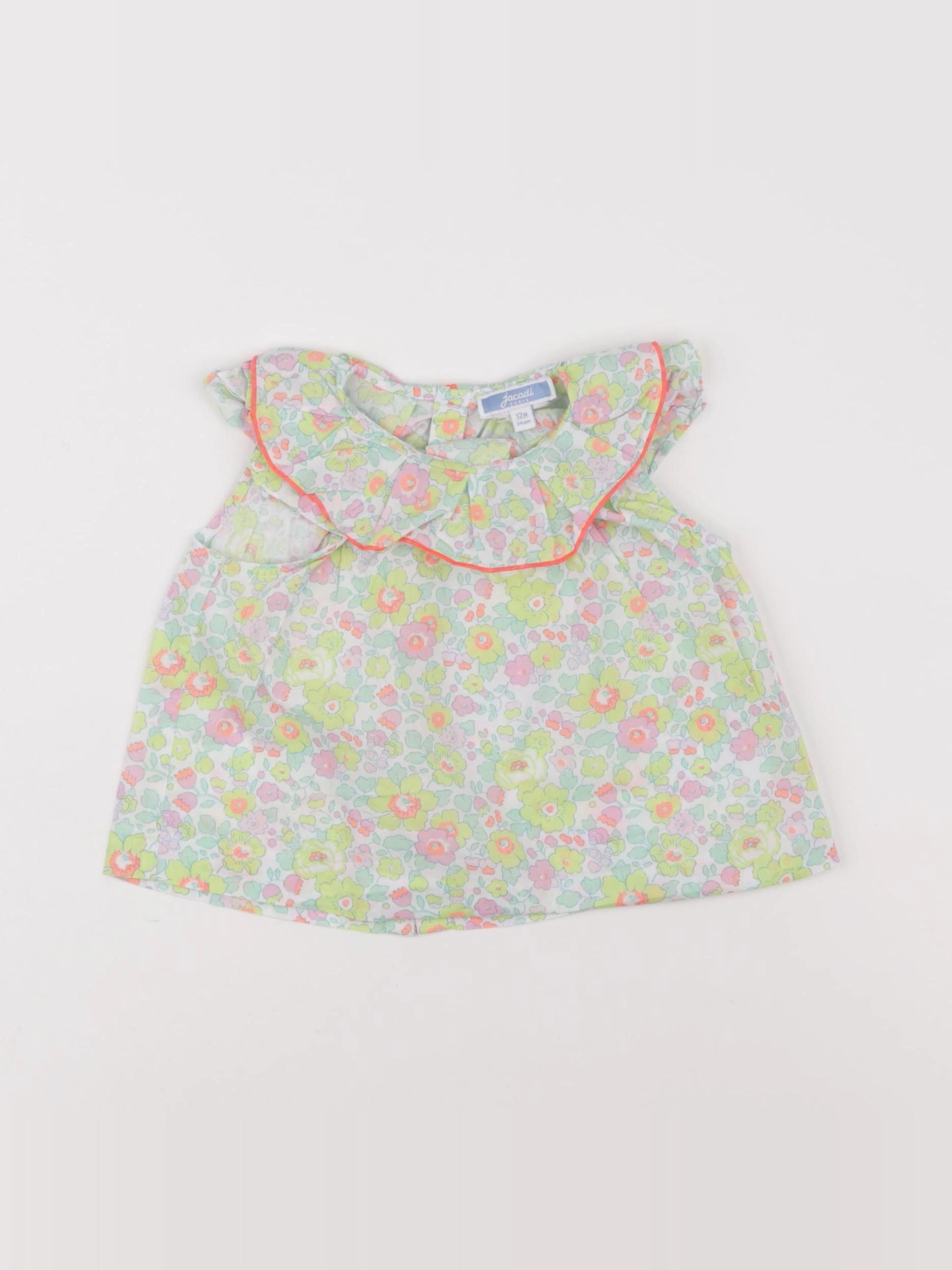 Jacadi - blouse liberty multicolore - 12 mois