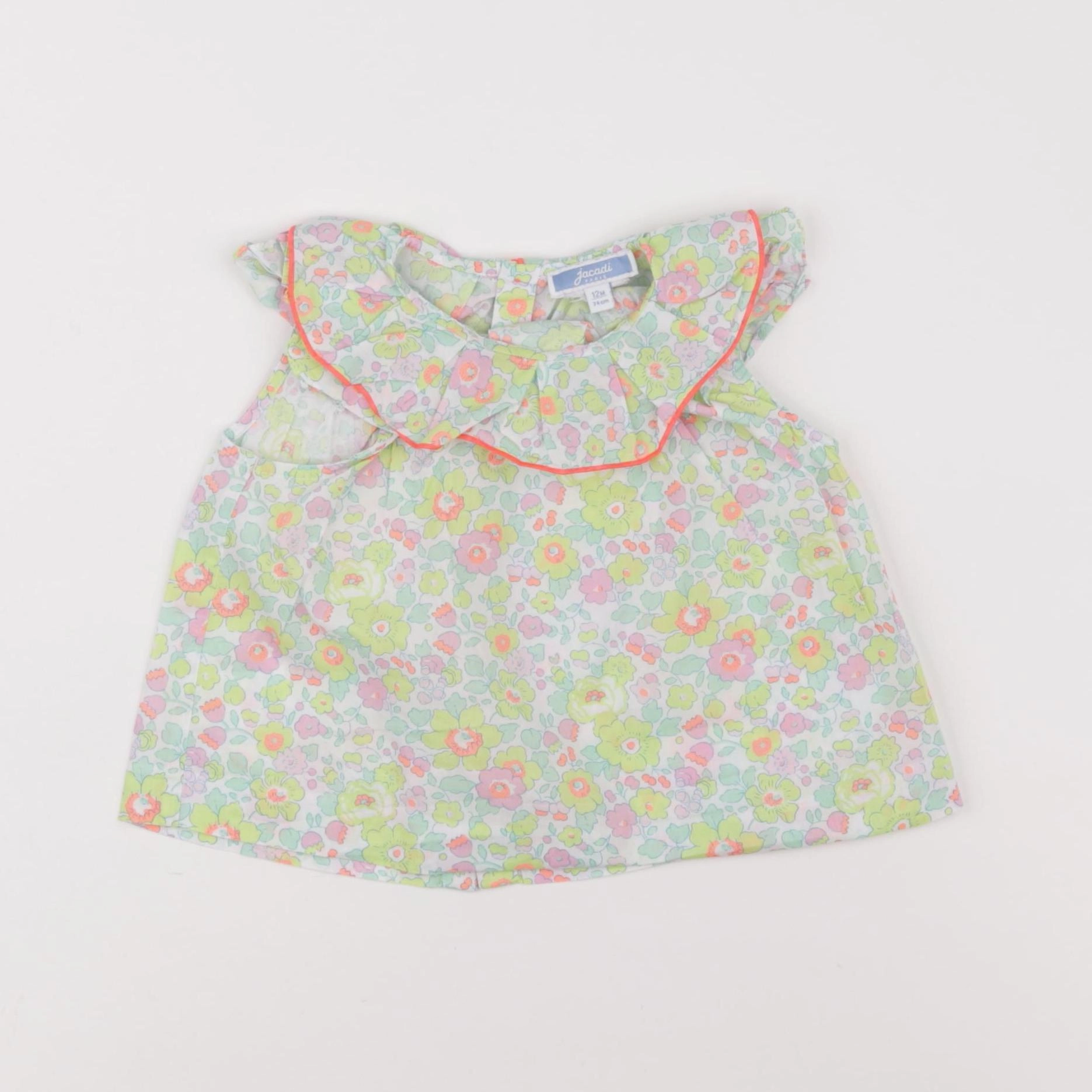 Jacadi - blouse liberty multicolore - 12 mois