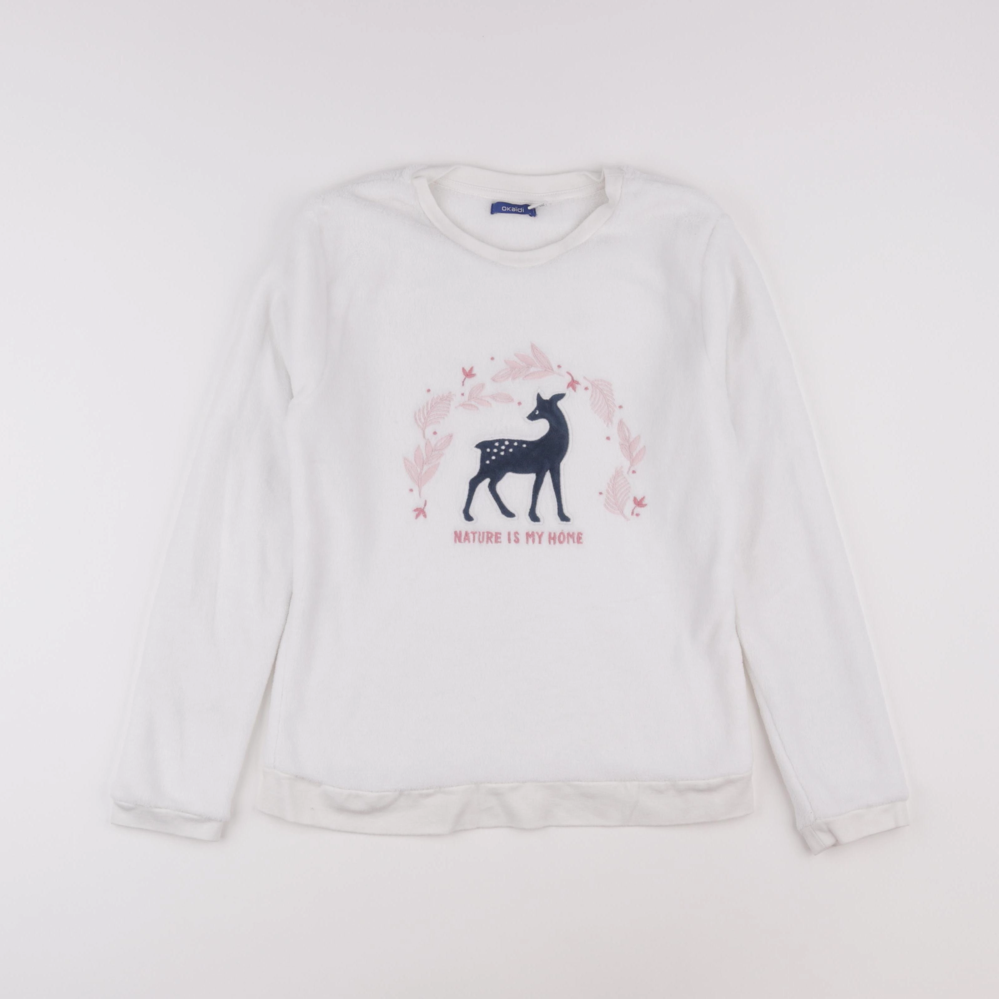 Okaidi - sweat blanc - 12 ans