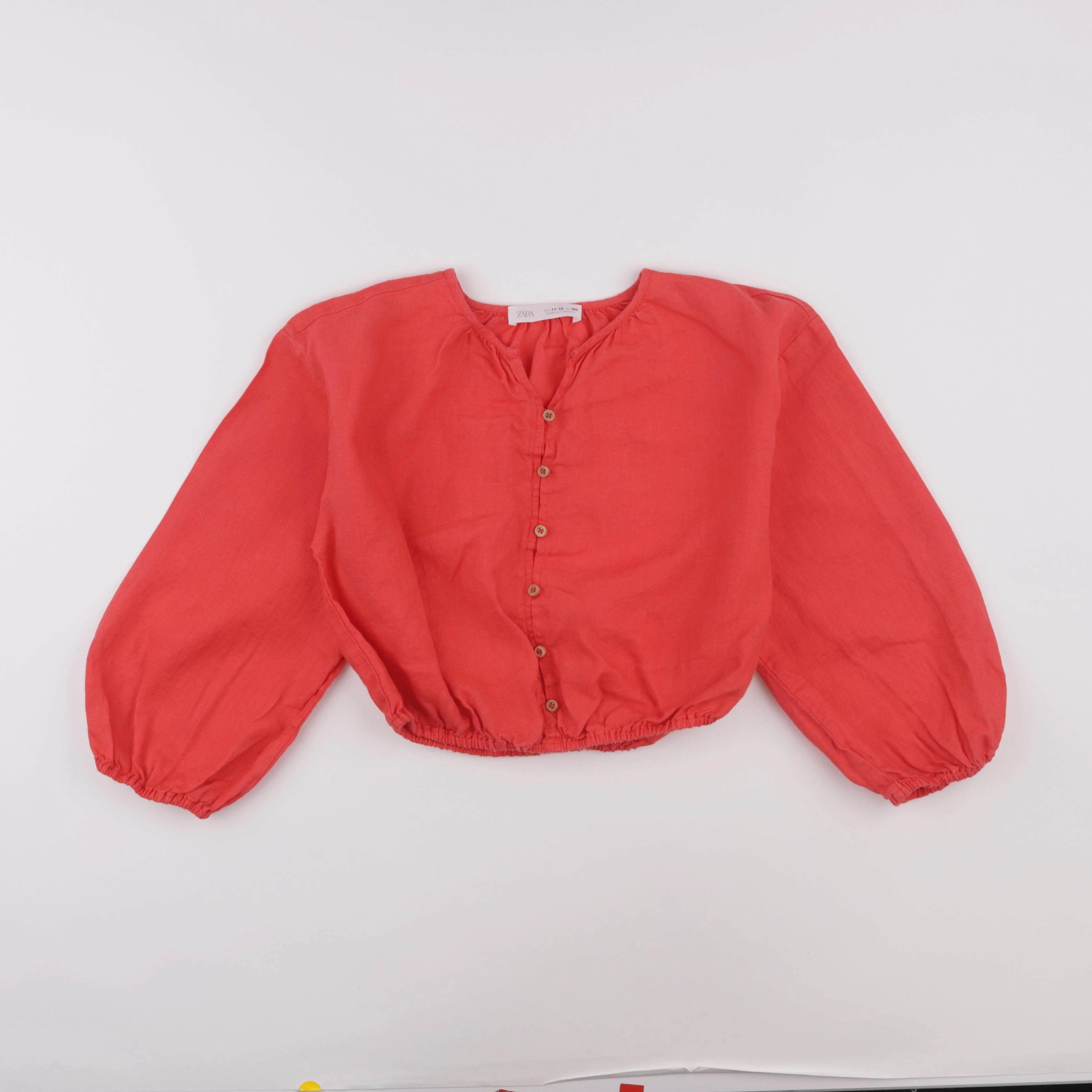 Zara - blouse rouge - 11/12 ans