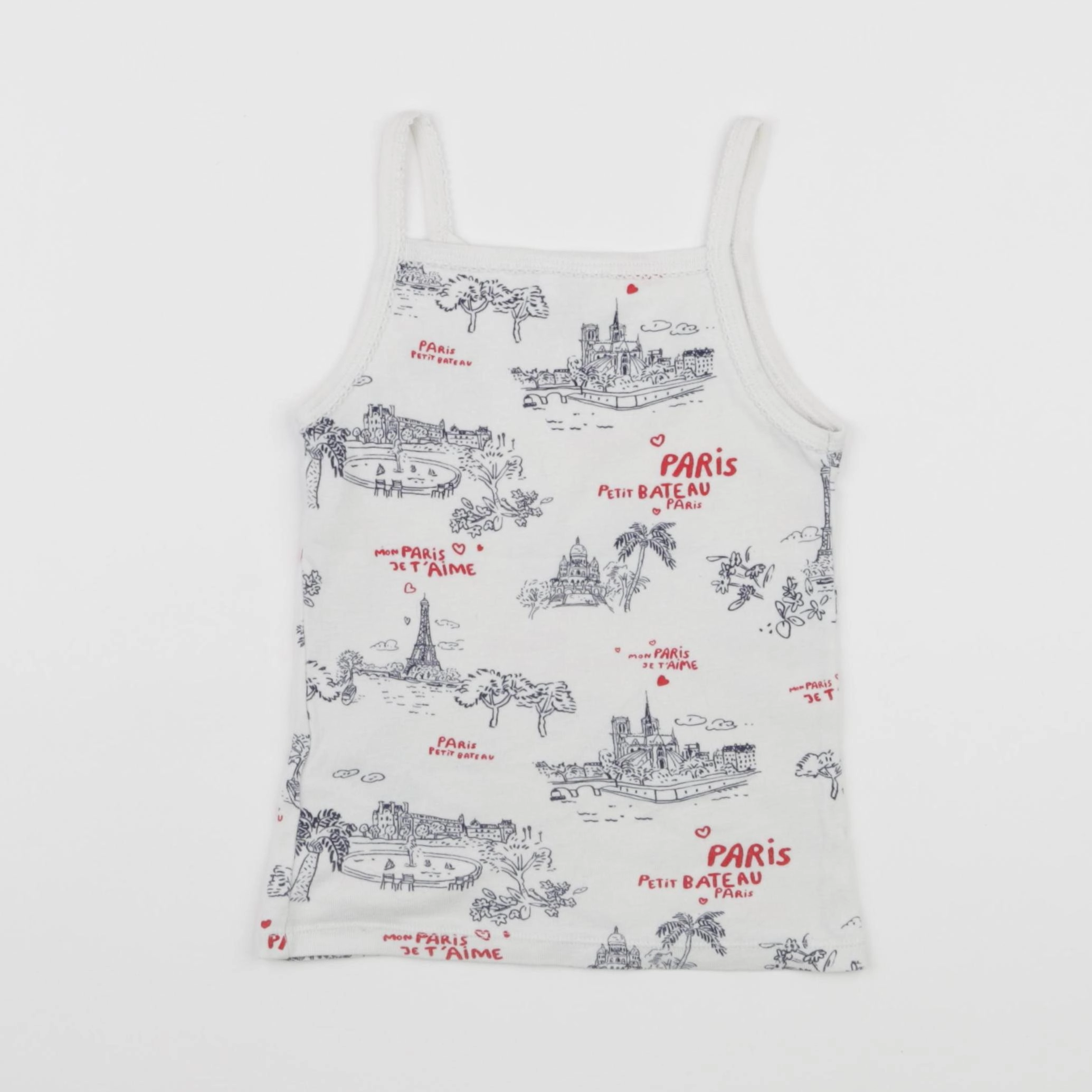 Petit Bateau - maillot de corps bleu - 5 ans
