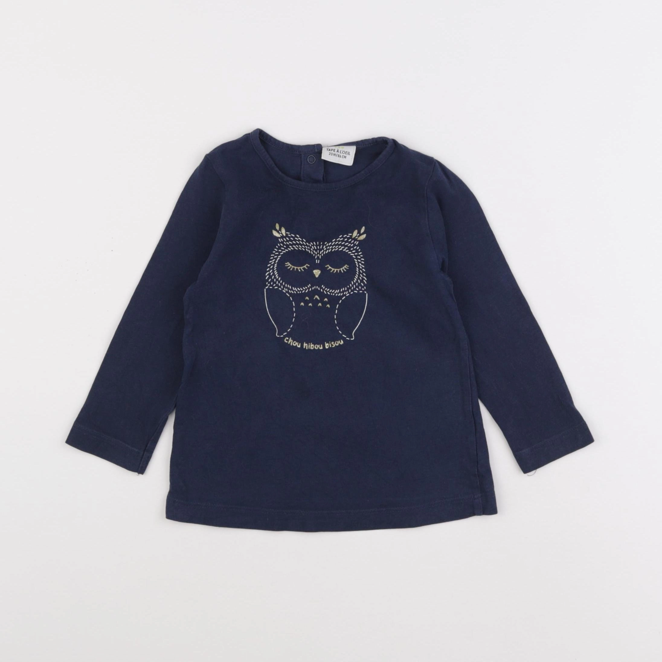 Tape à l'oeil - tee-shirt bleu - 24 mois