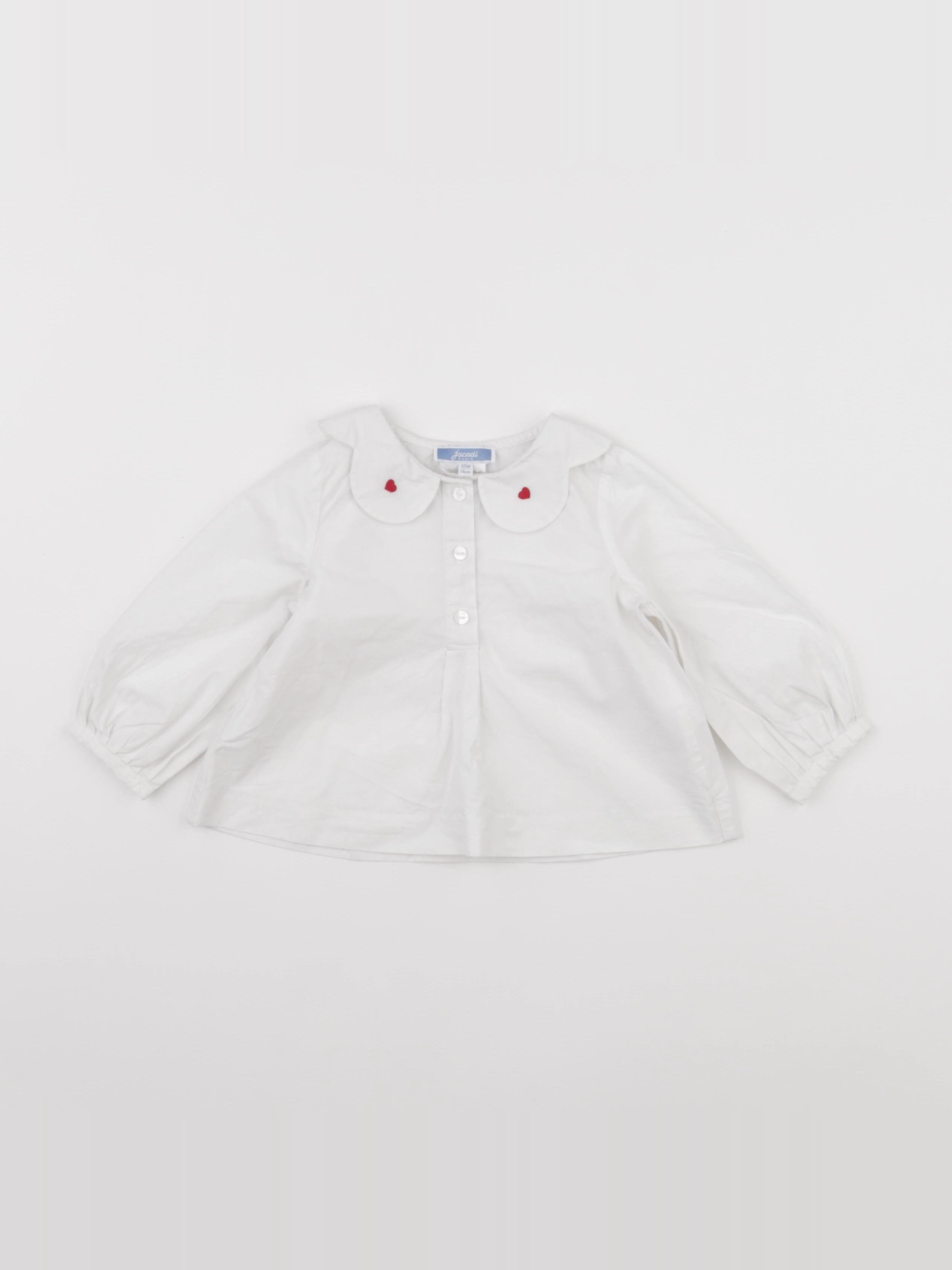 Jacadi - blouse blanc - 12 mois