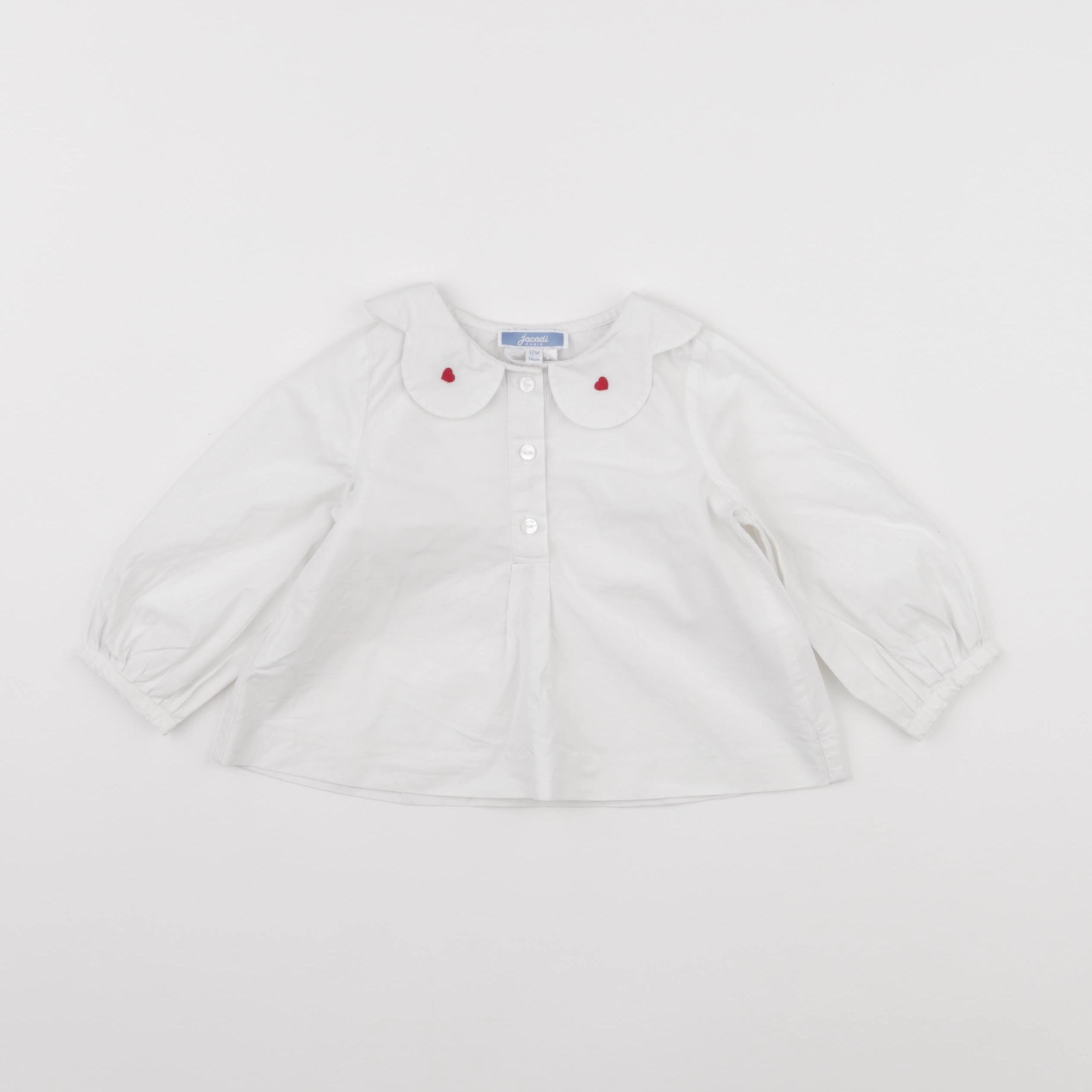 Jacadi - blouse blanc - 12 mois
