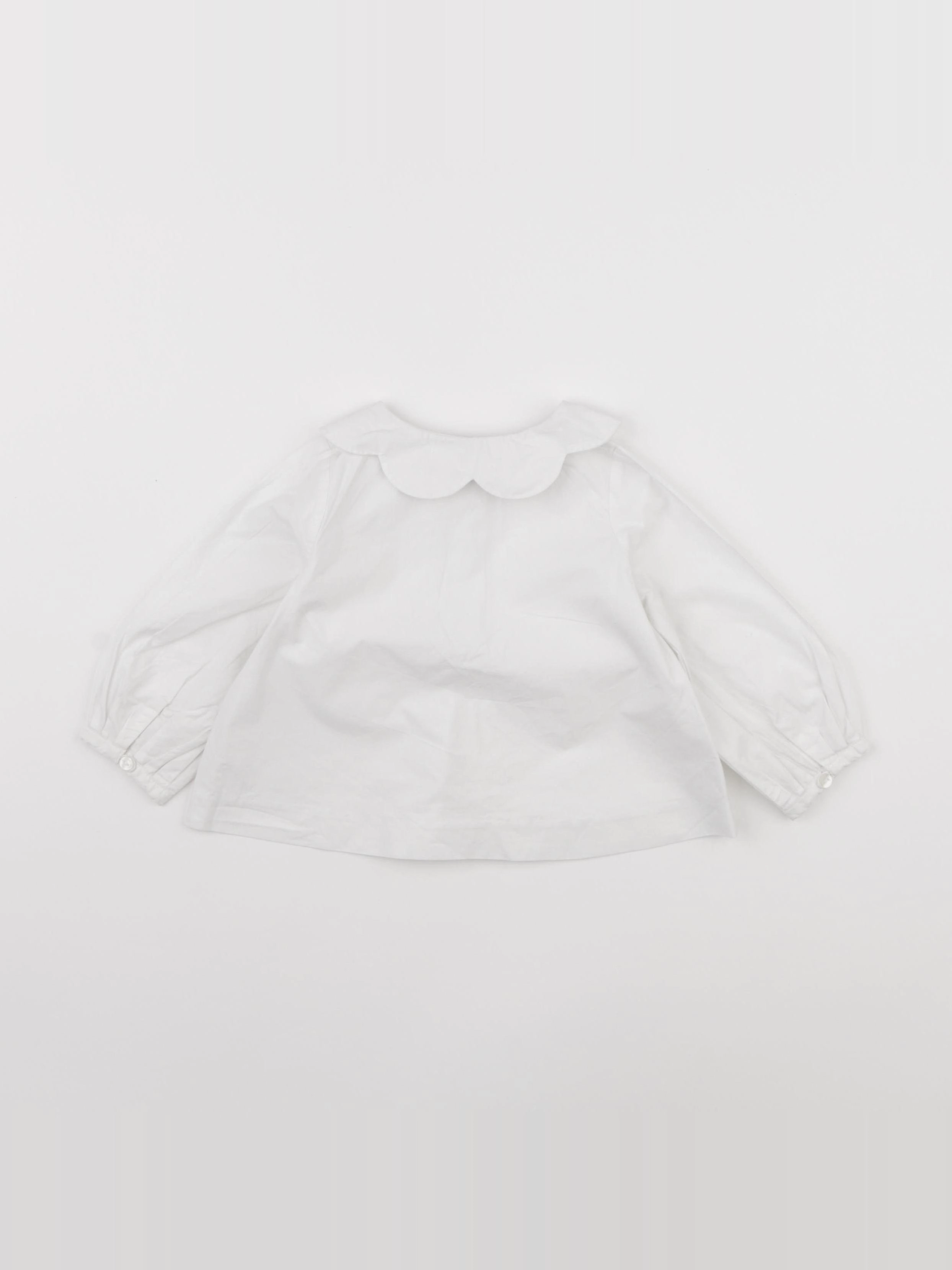 Jacadi - blouse blanc - 12 mois