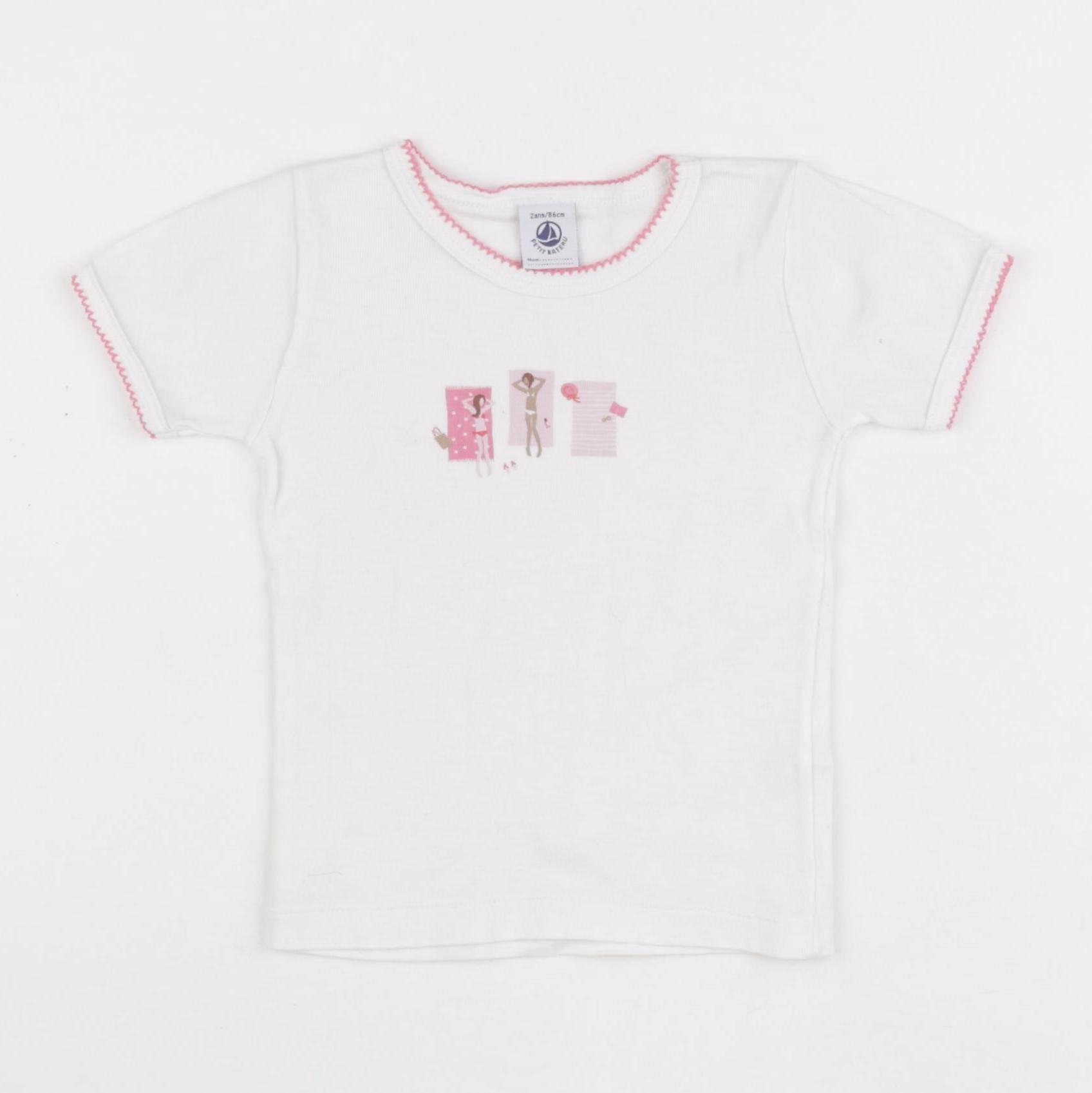 Petit Bateau - maillot de corps blanc - 24 mois