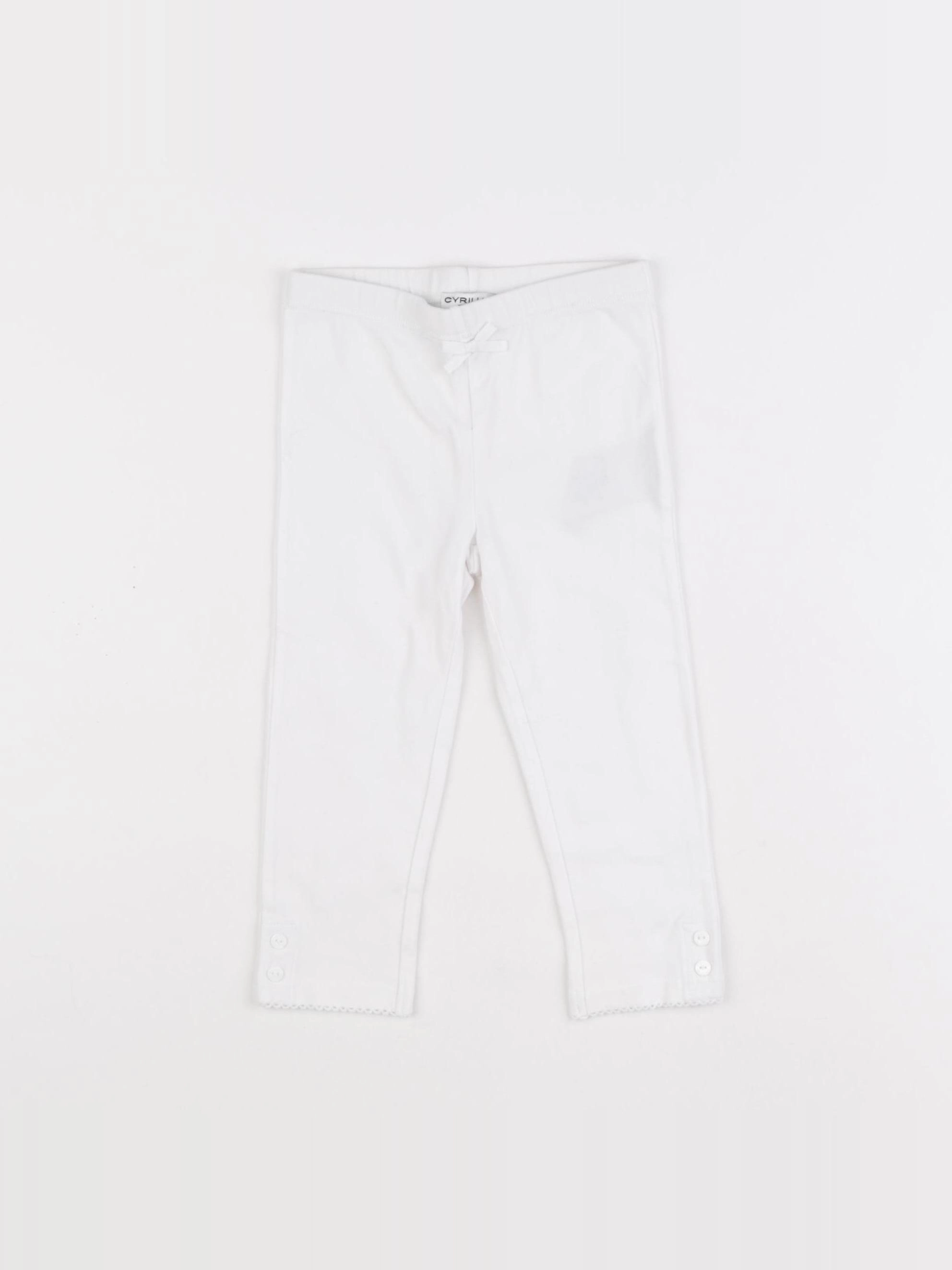 Cyrillus - legging blanc - 24 mois