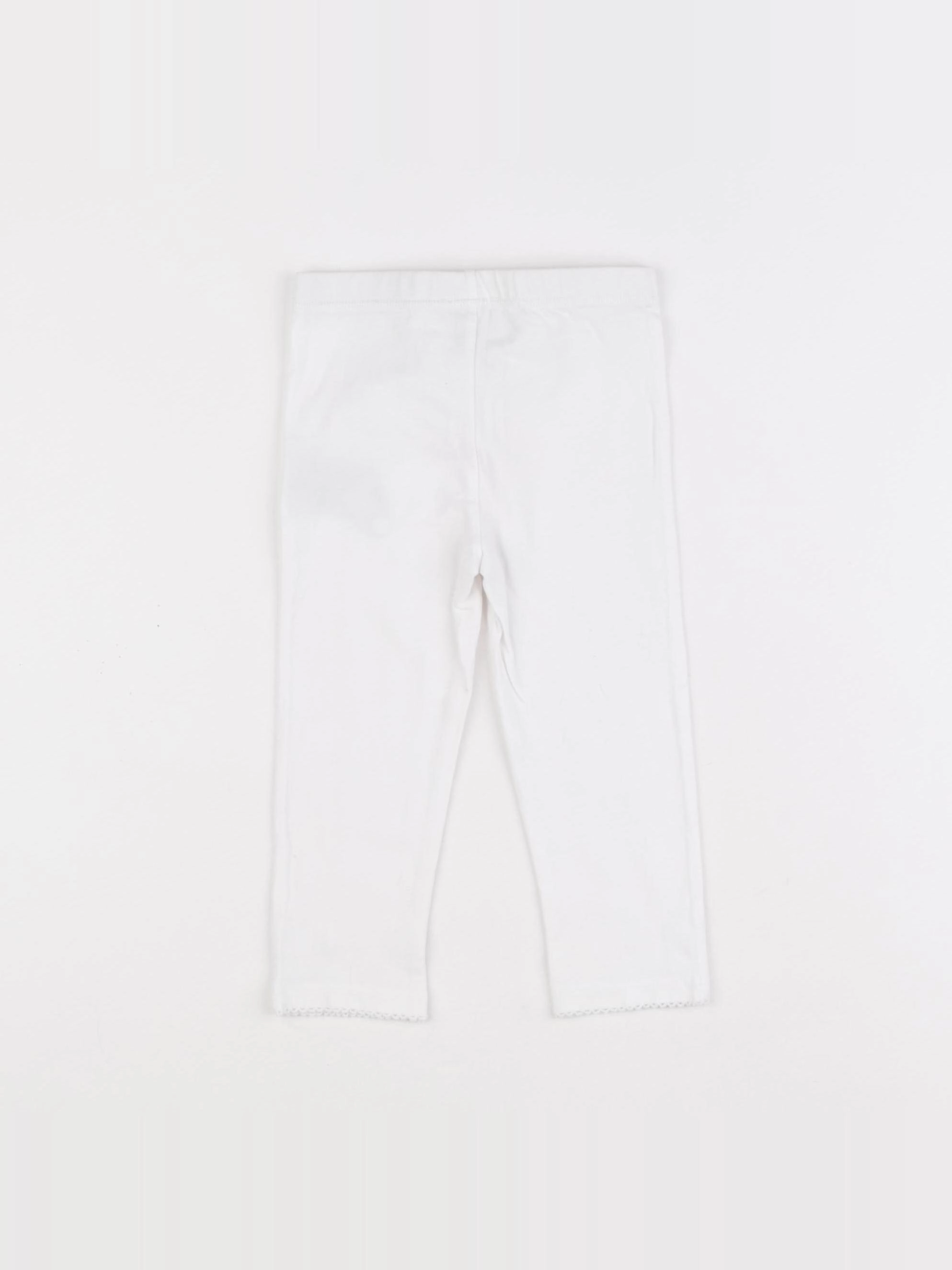 Cyrillus - legging blanc - 24 mois