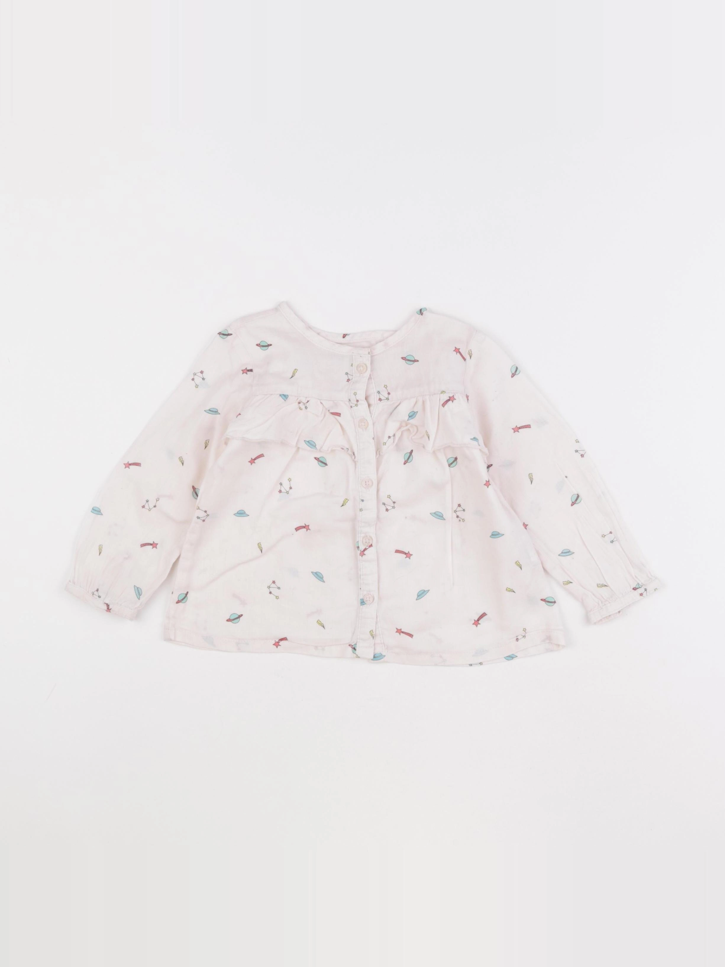 Zara - blouse rose - 12/18 mois