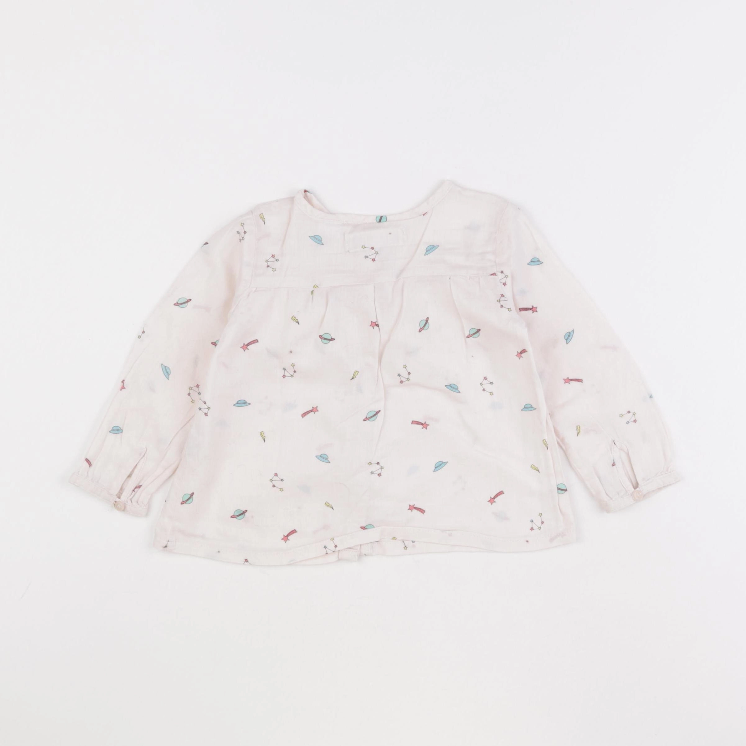 Zara - blouse rose - 12/18 mois