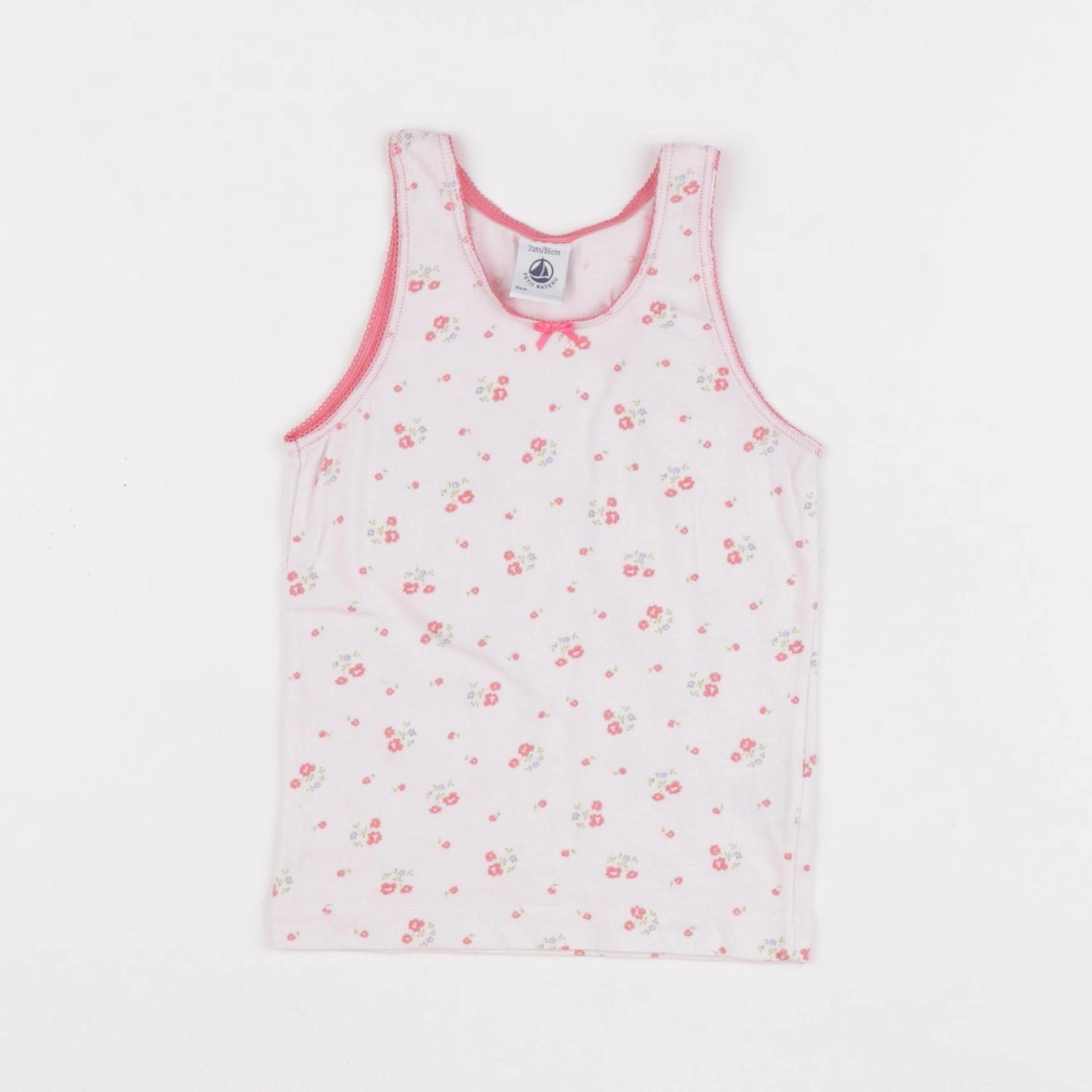Petit Bateau - maillot de corps rose - 2 ans