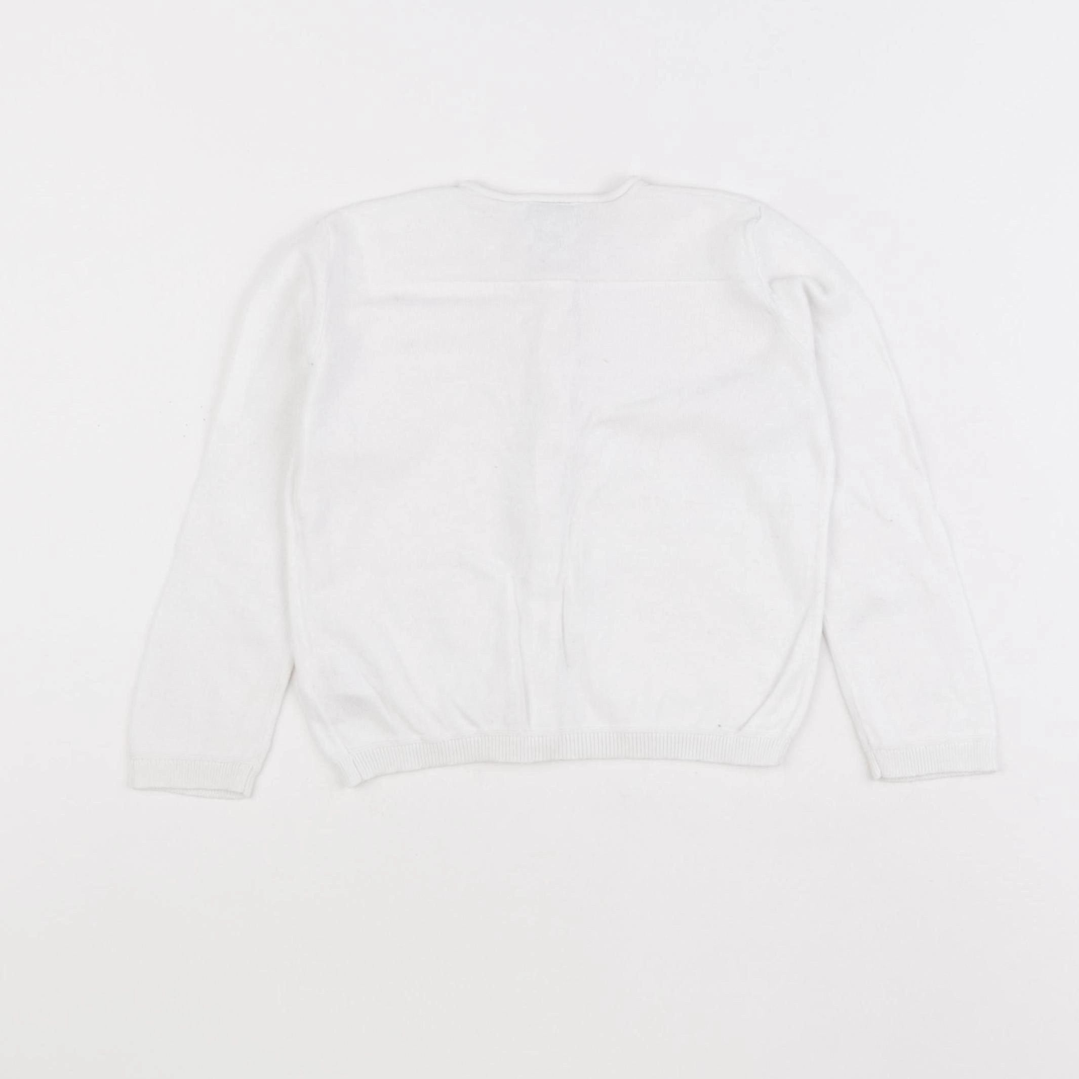 Petit Bateau - gilet blanc - 24 mois