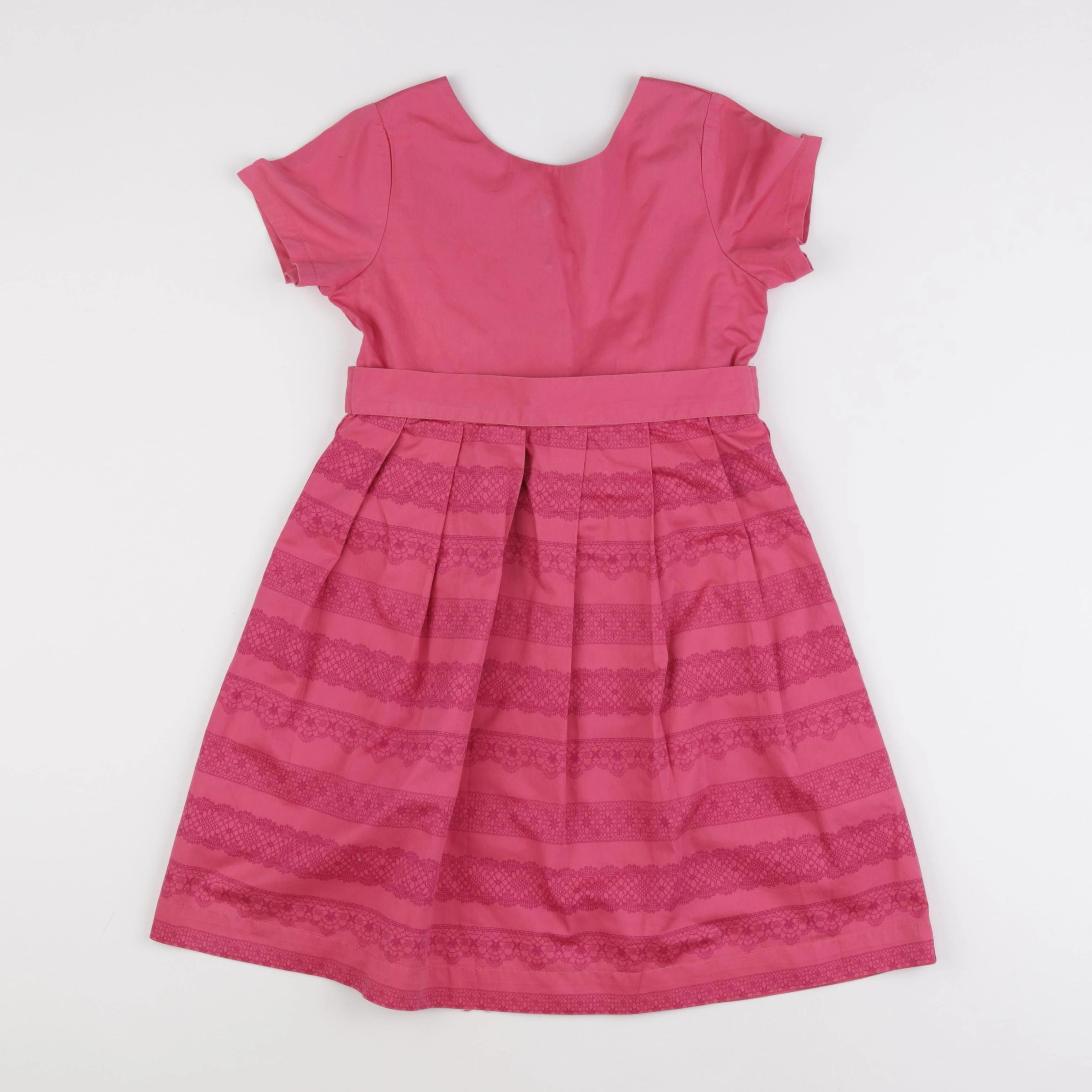Vertbaudet - robe rose - 8 ans