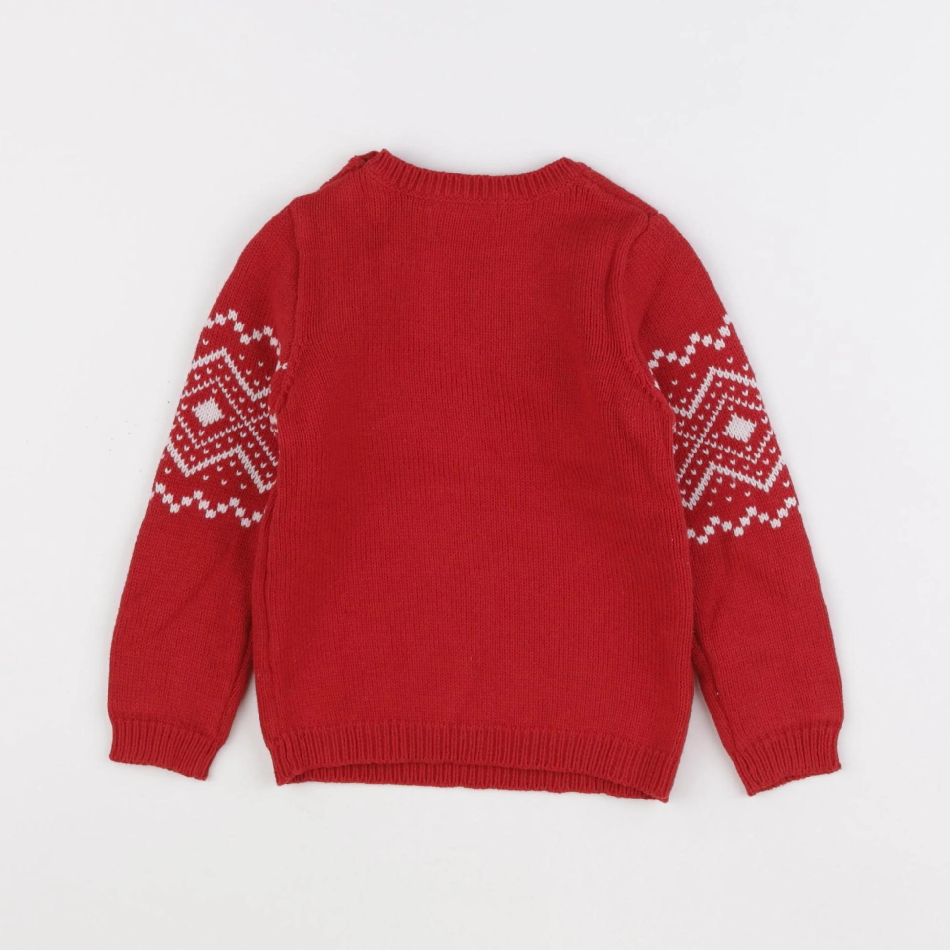Vertbaudet - pull rouge - 2 ans