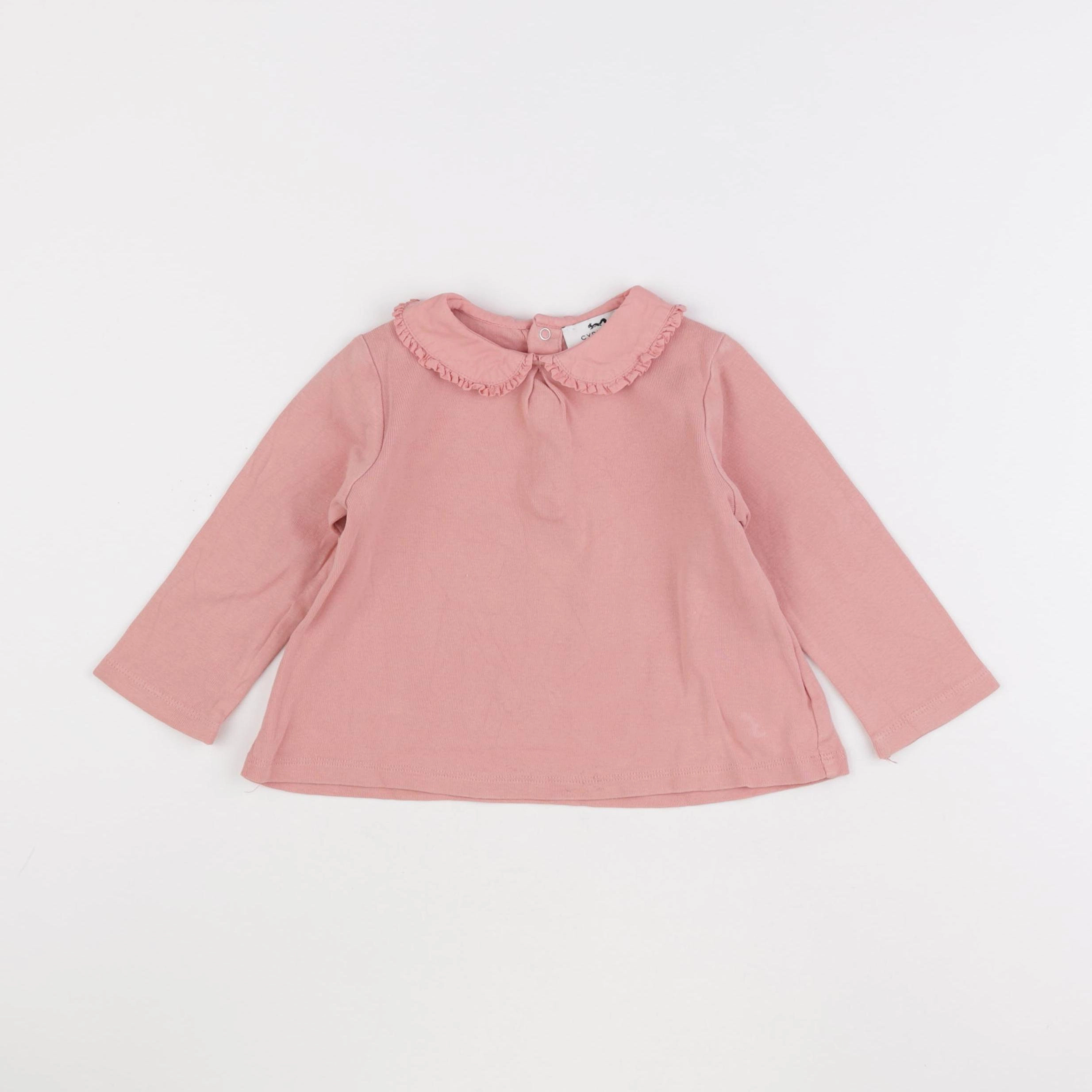 Cyrillus - tee-shirt rose - 18 mois