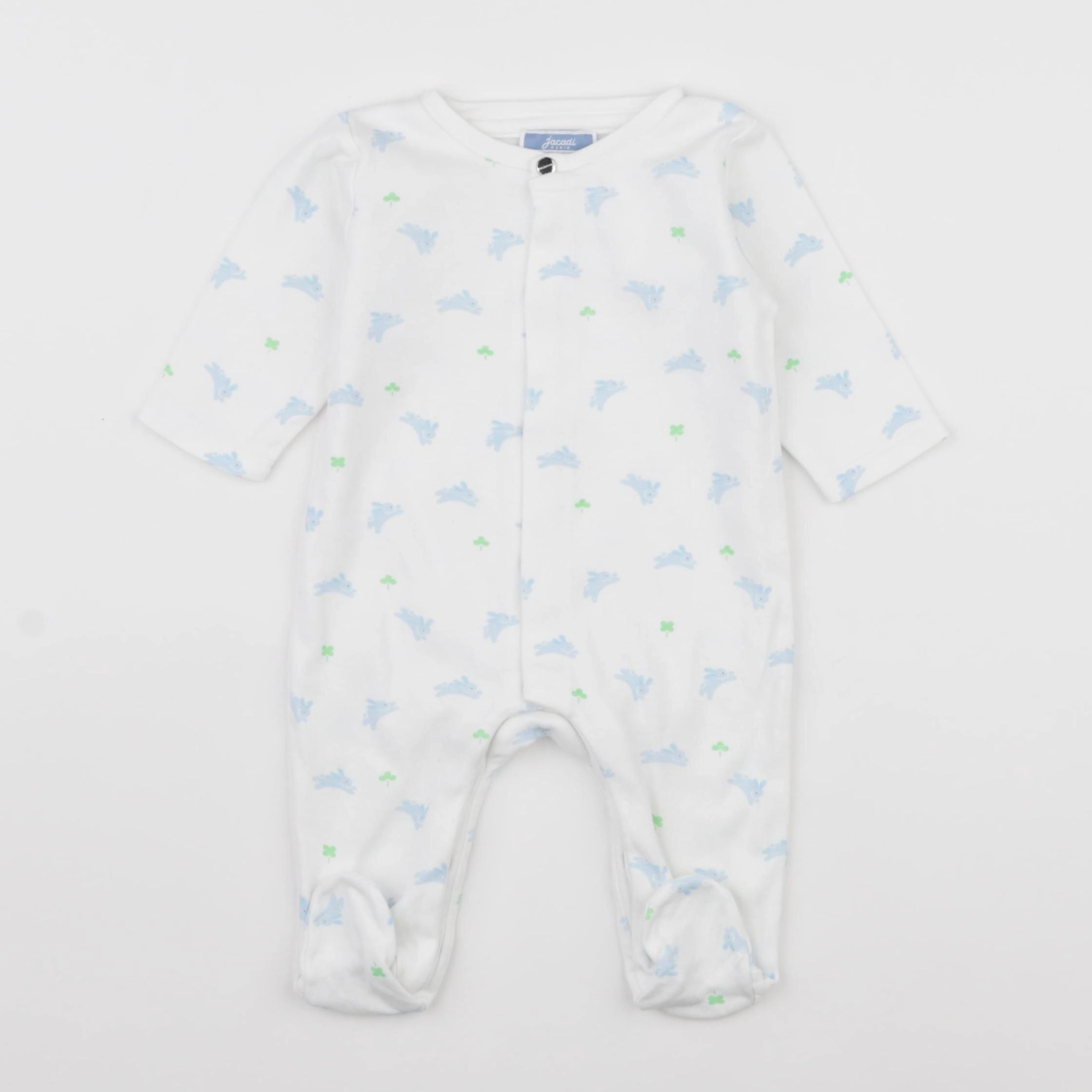 Jacadi - pyjama coton bleu - 3 mois