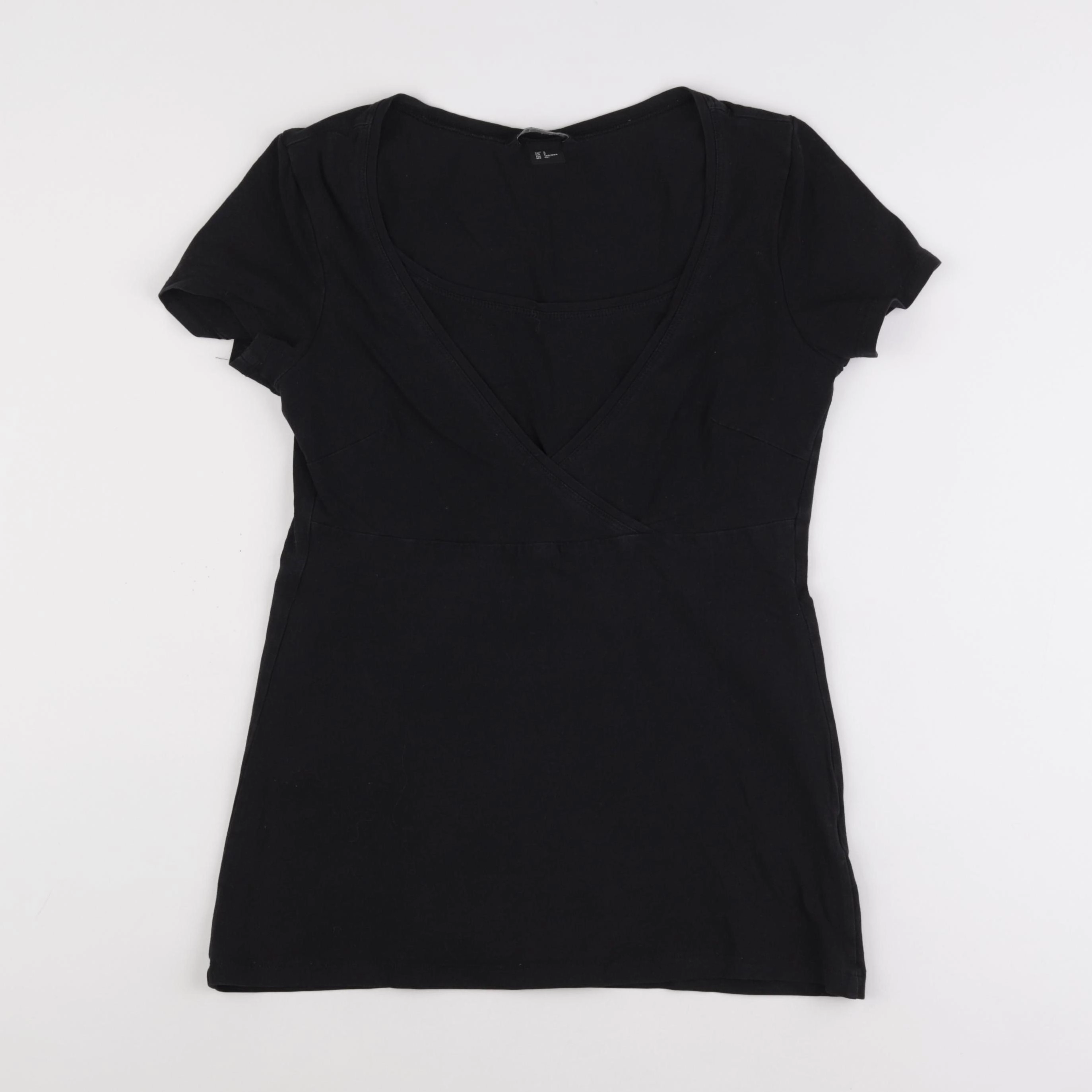 H&M - tee-shirt grossesse, allaitement noir - s