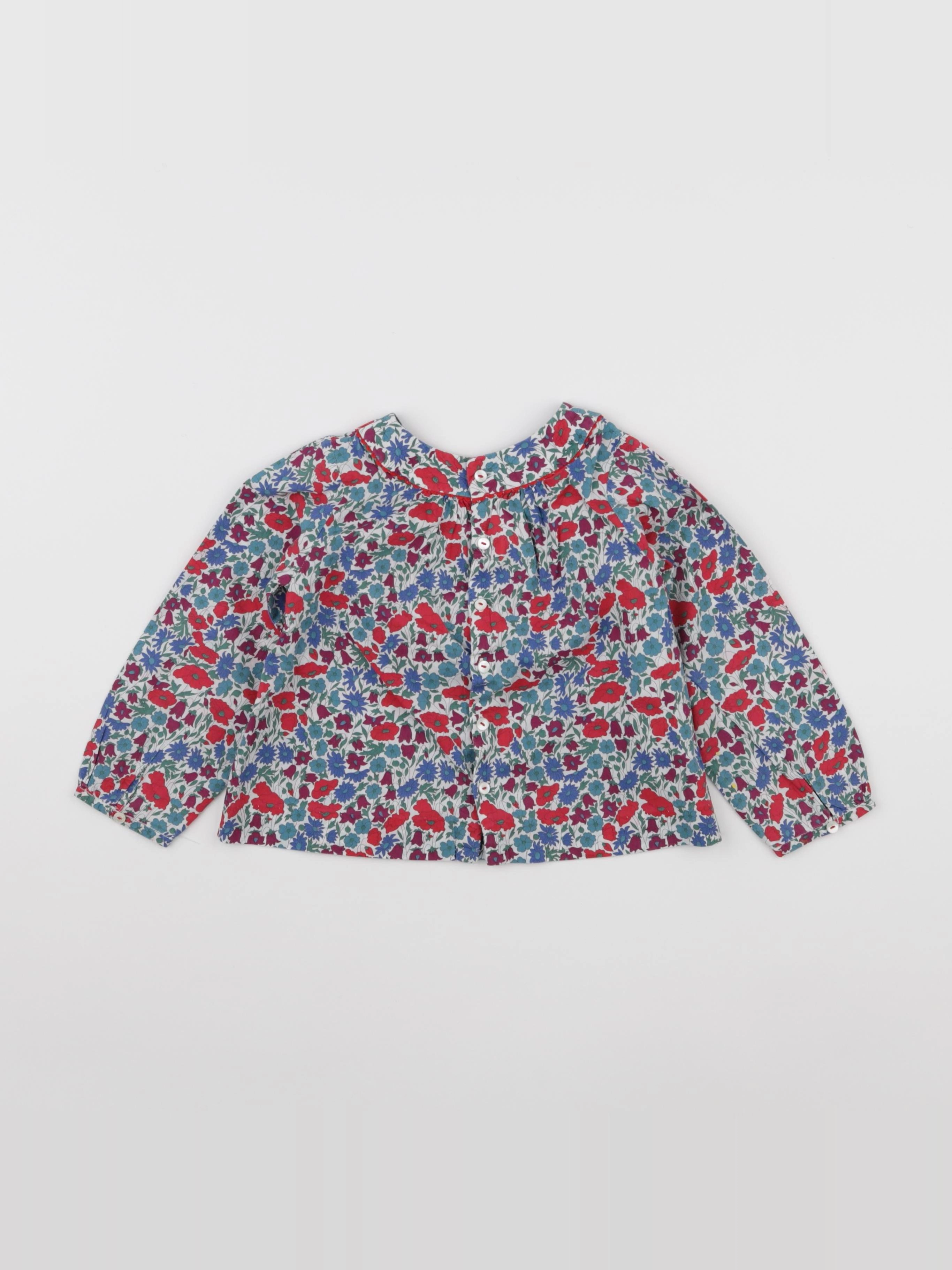 Jacadi - blouse liberty multicolore - 36 mois