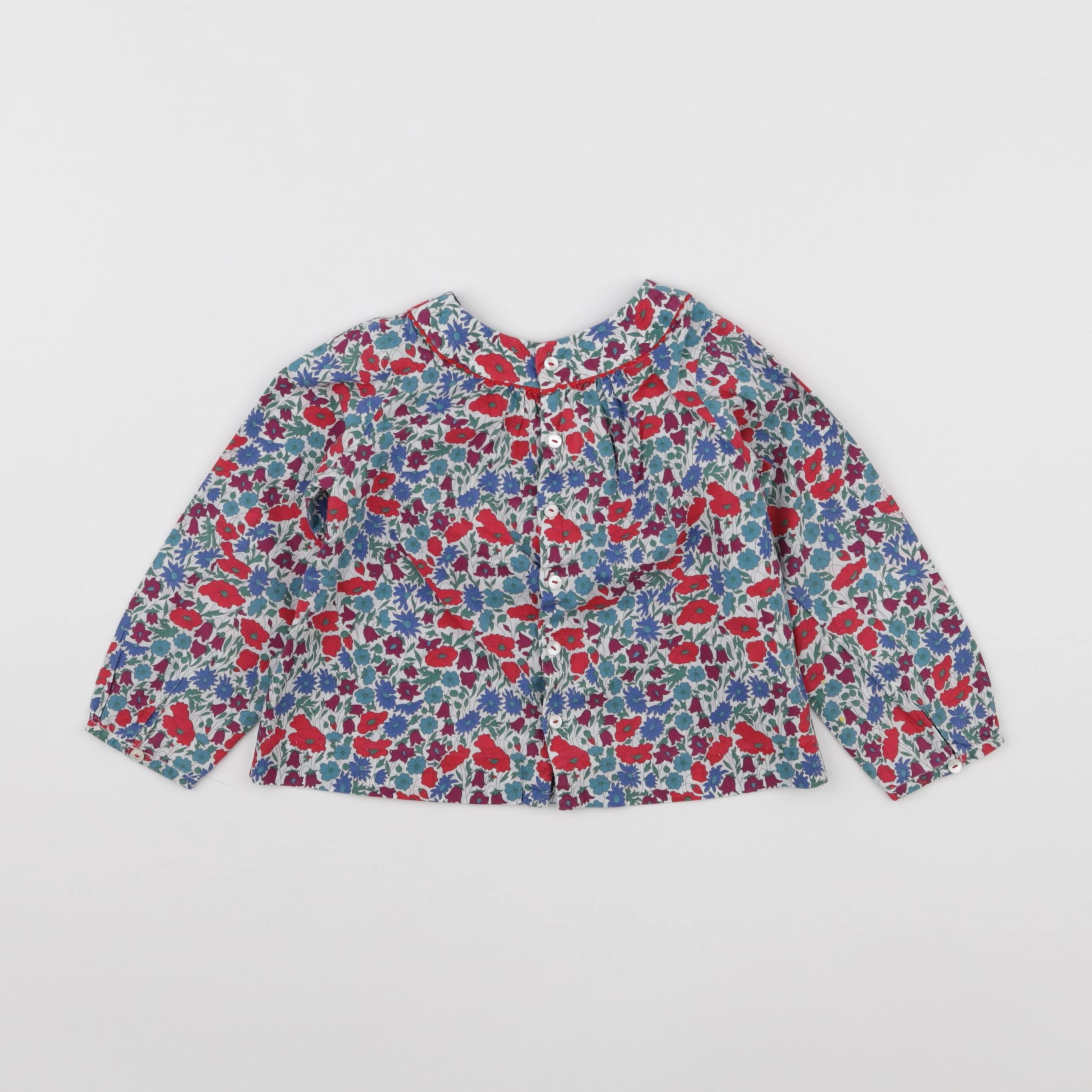 Jacadi - blouse liberty multicolore - 36 mois