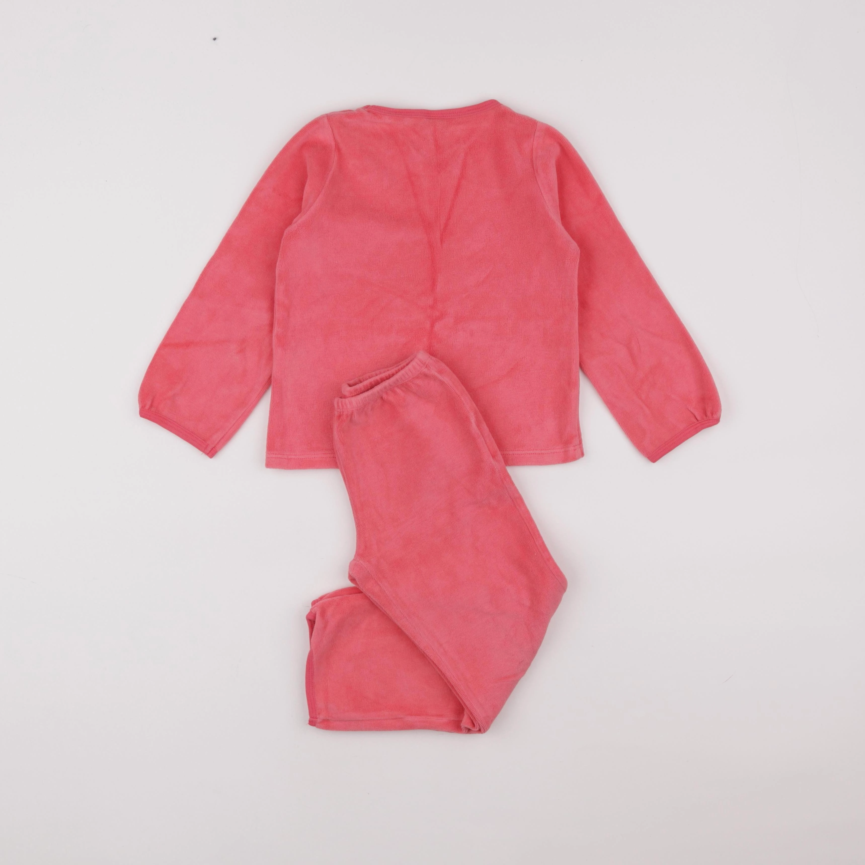 Petit Bateau - pyjama velours rose - 4 ans