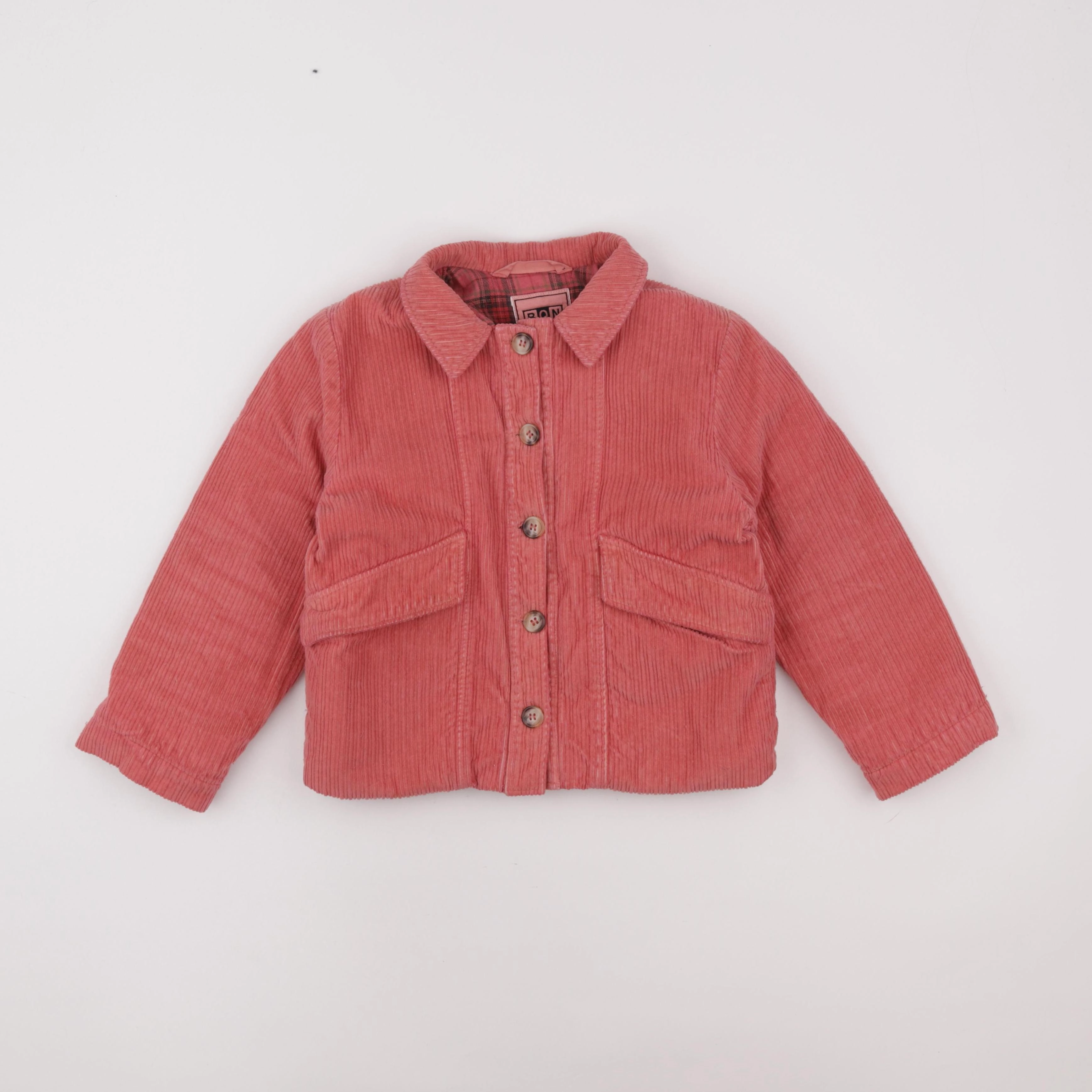 Bonton - veste doublé rose - 6 ans