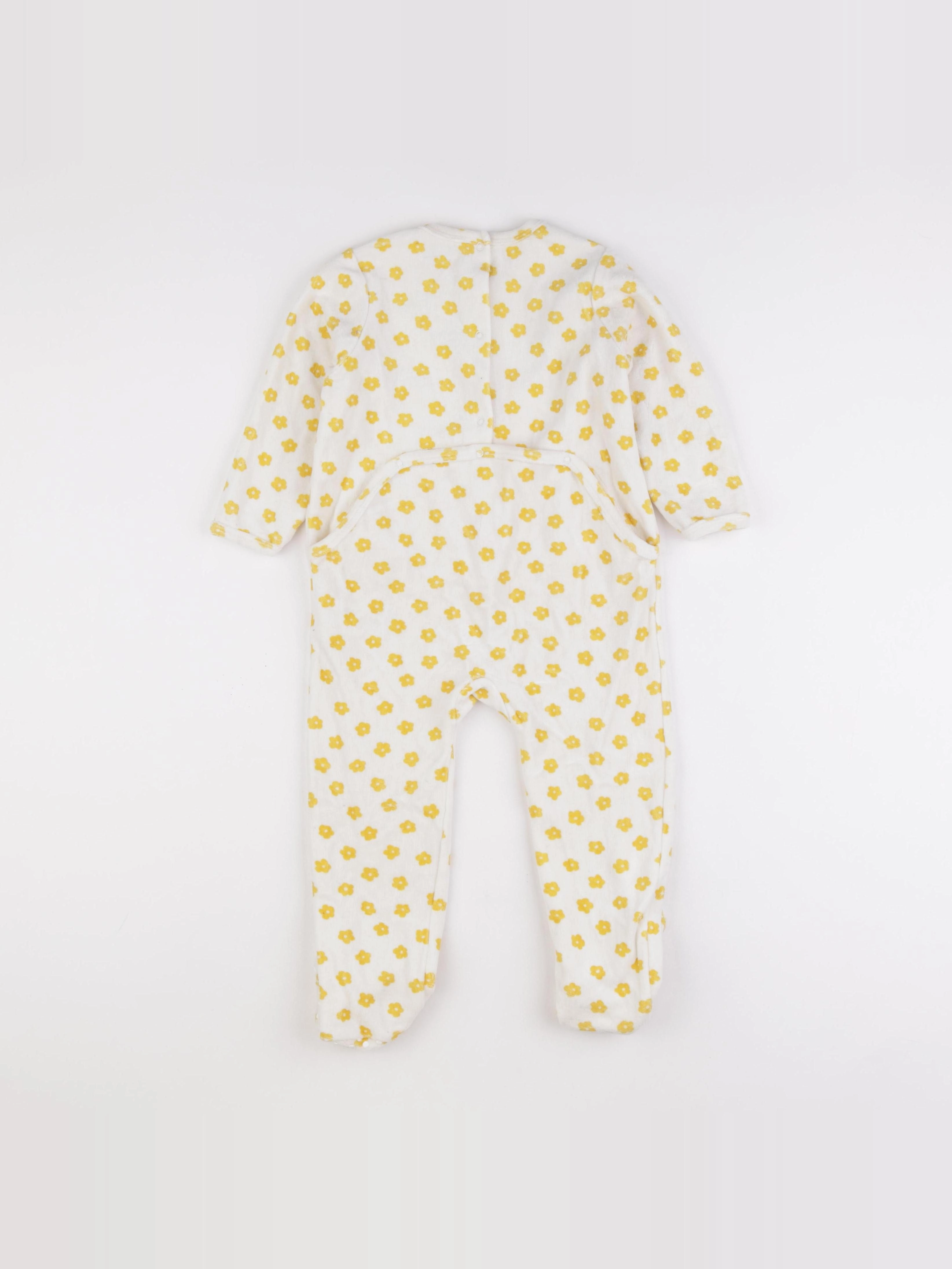 Vertbaudet - pyjama velours blanc - 3 ans